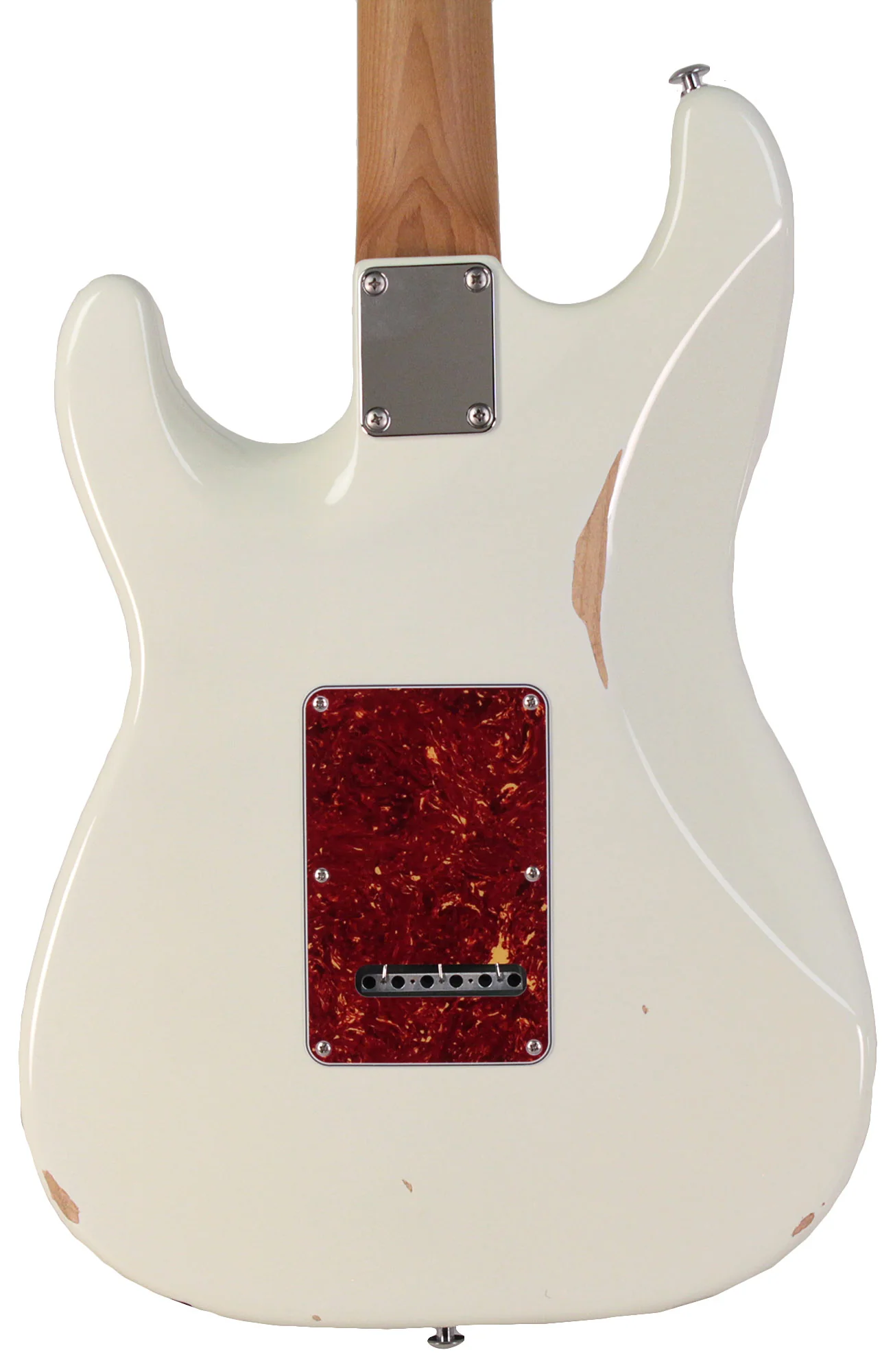 Suhr Select Classic S Antique HSS Guitar, Roasted Neck, Olympic White, Tortoise Shell - Image 7