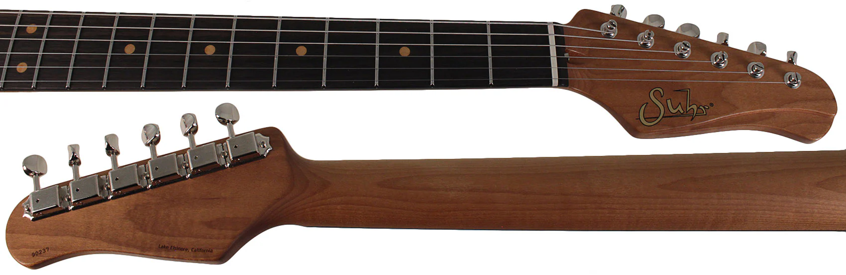 Suhr Select Classic S Antique HSS Guitar, Roasted Neck, Olympic White, Tortoise Shell - Image 8