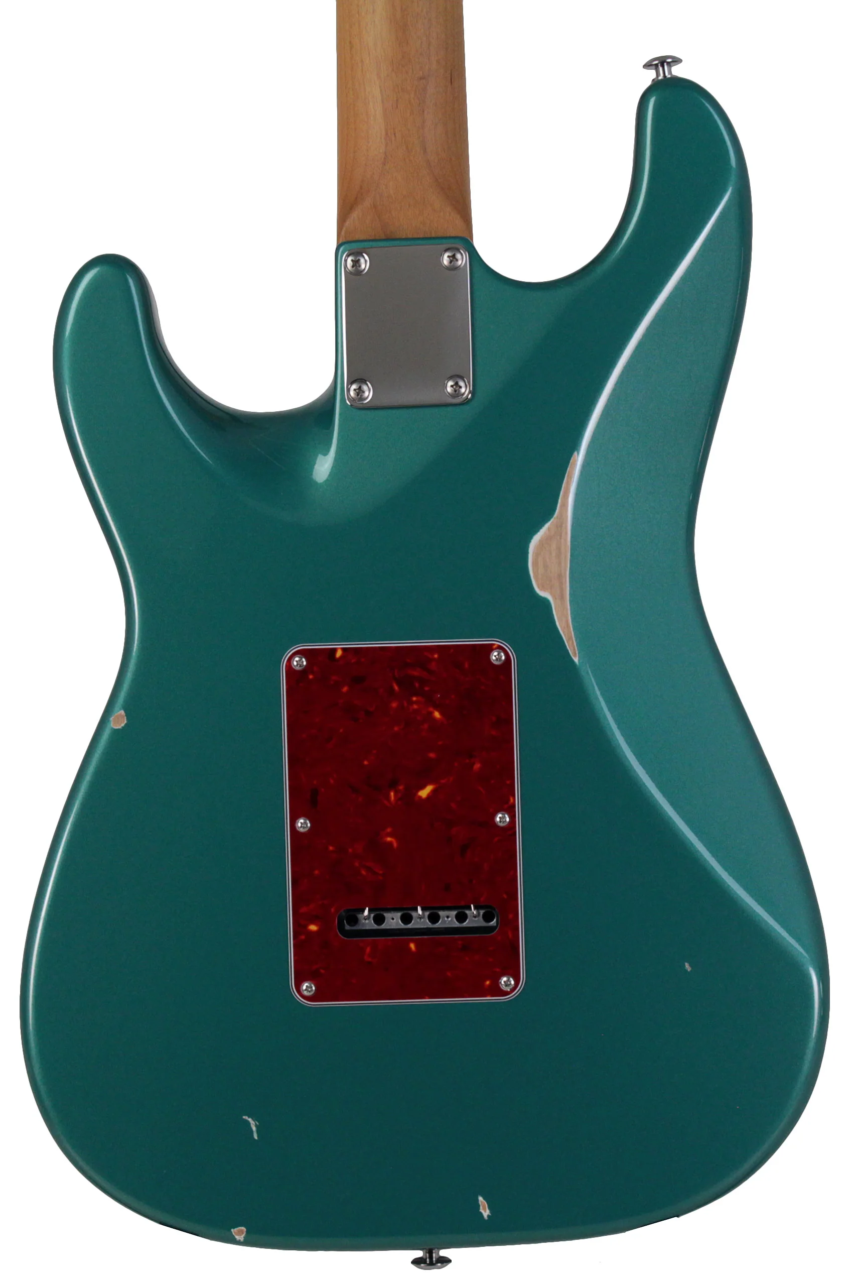 Suhr Select Classic S Antique HSS Guitar, Roasted Neck, Sherwood Green Metallic, Tortoise Shell - Image 7