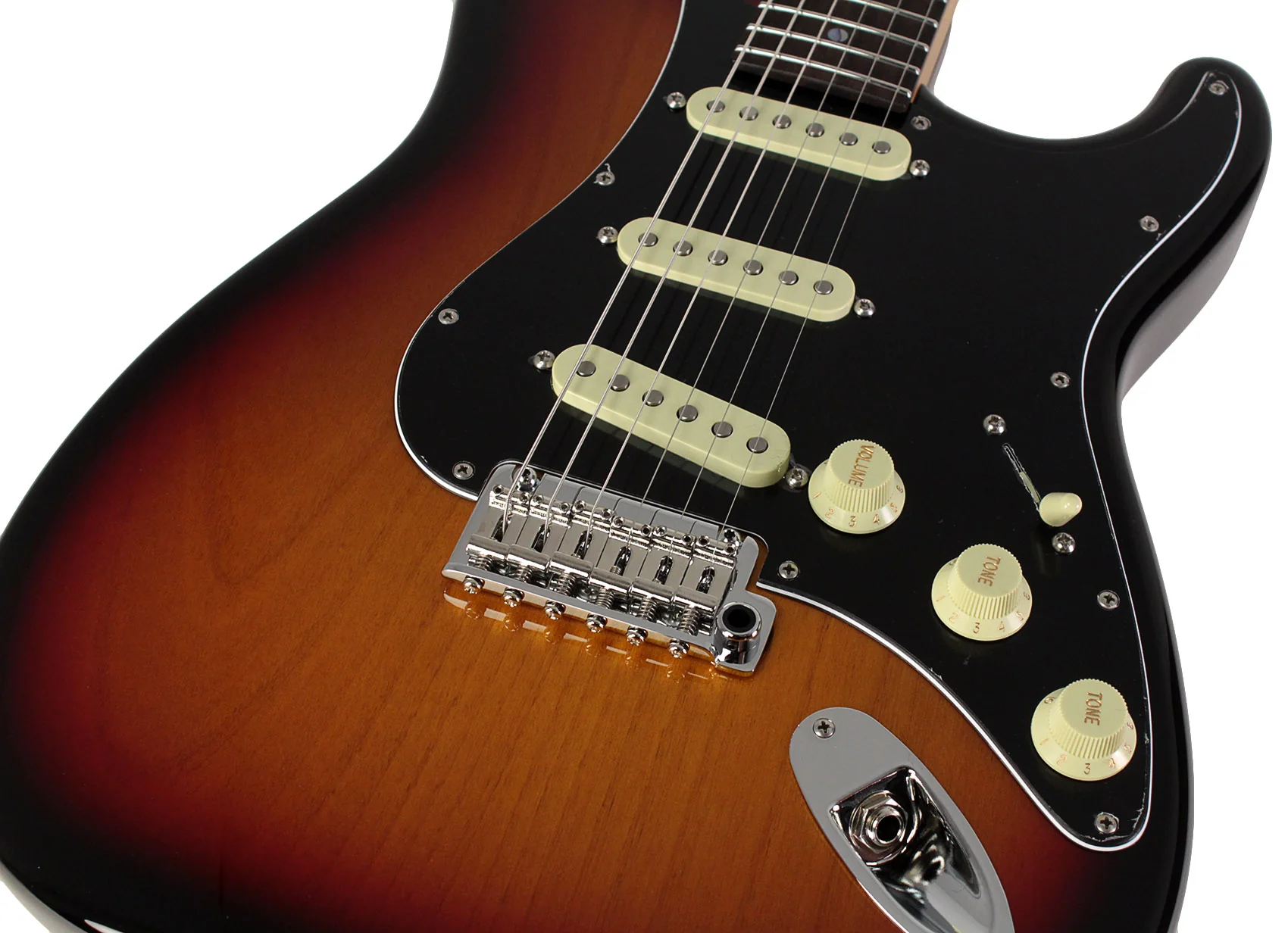 Suhr Select Classic S Guitar, Roasted Flamed Neck, 3-Tone Burst, Rosewood - Image 3