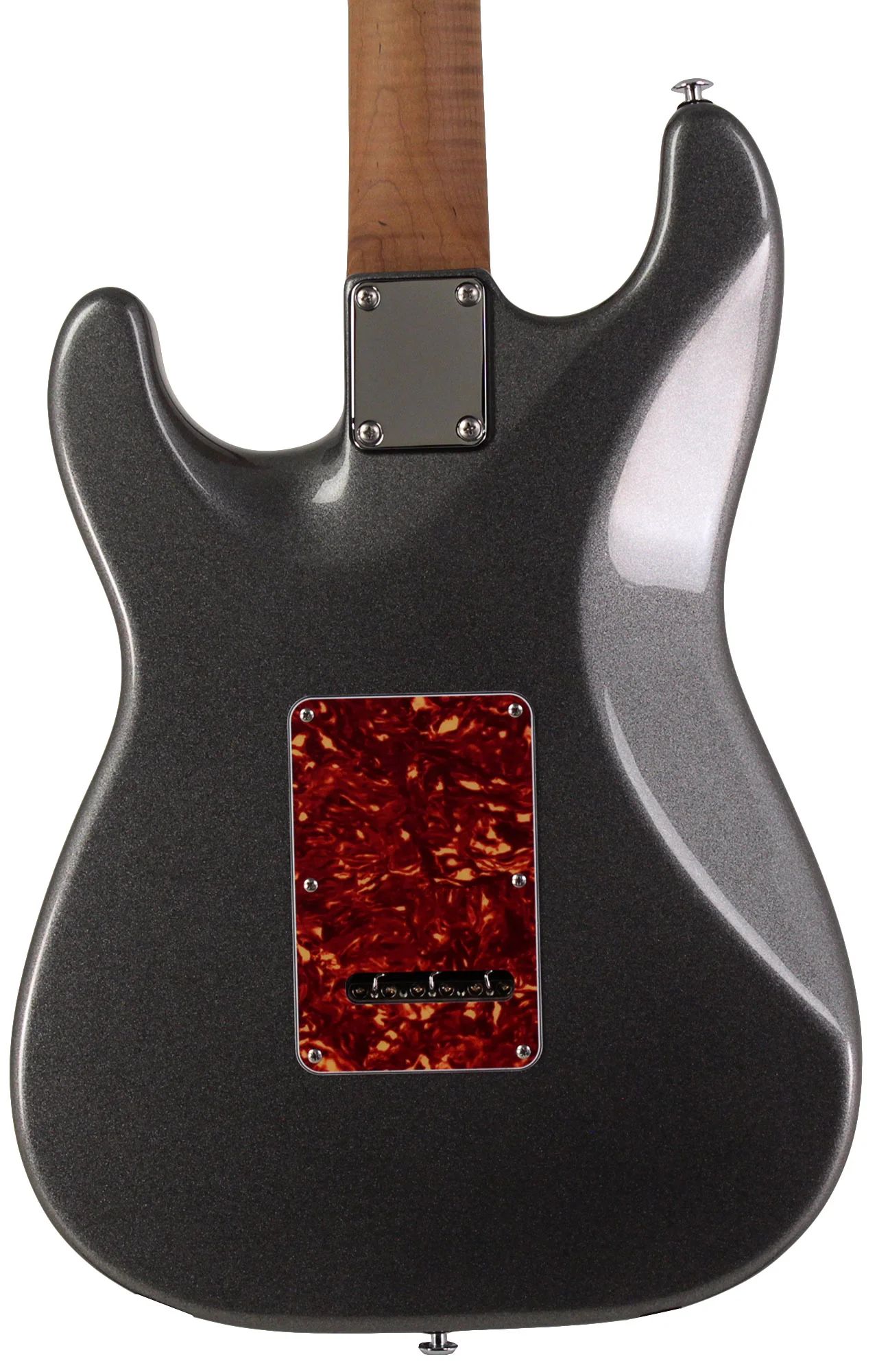 Suhr Select Classic S Guitar, Roasted Flamed Neck, Charcoal Frost Metallic, Rosewood - Image 5
