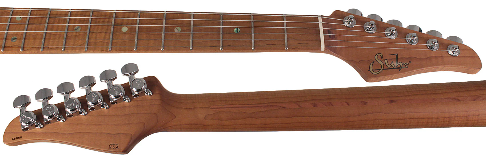 Suhr Select Classic S Guitar, Roasted Flamed Neck, Ocean Turquoise, Maple - Image 8