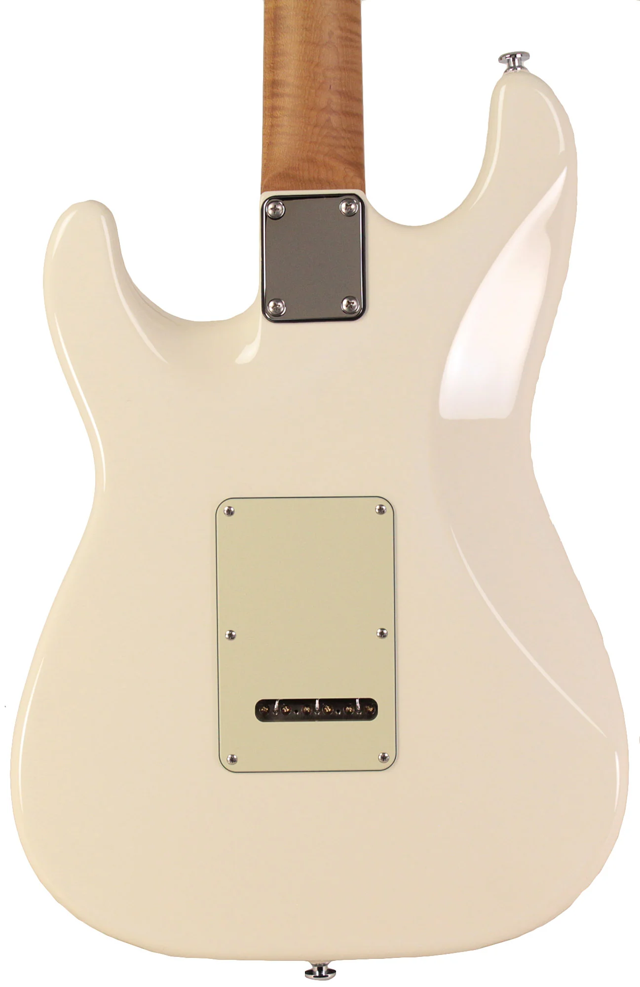 Suhr Select Classic S Guitar, Roasted Flamed Neck, Olympic White, Rosewood - Image 6