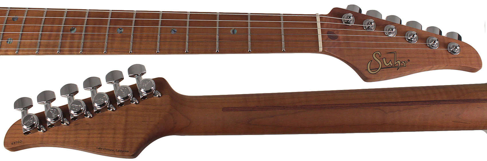 Suhr Select Classic S Guitar, Roasted Flamed Neck, Seafoam Green, Maple - Image 8