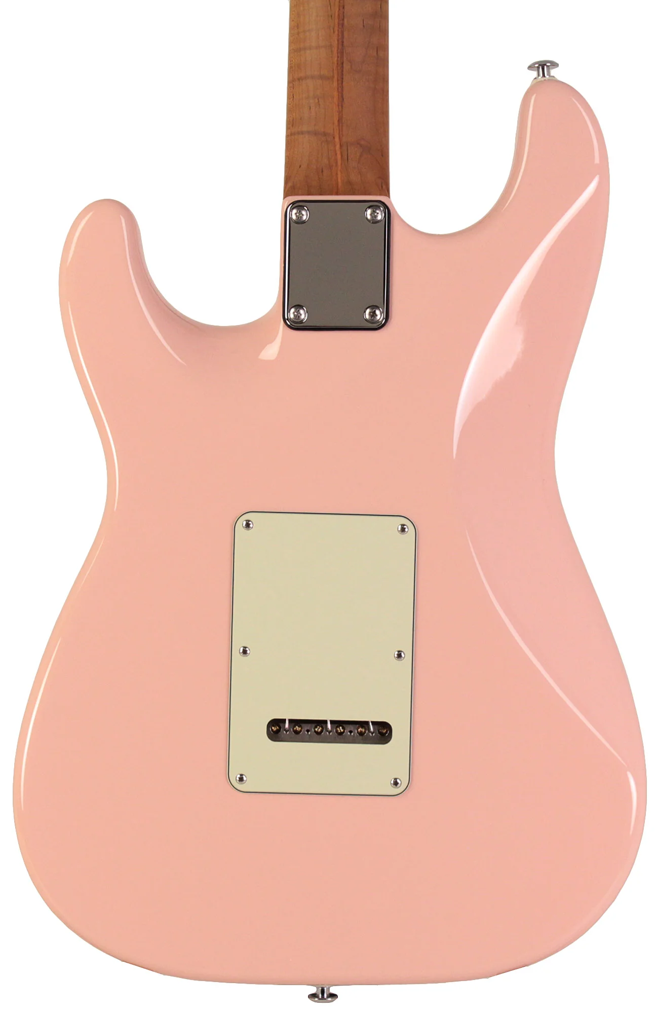 Suhr Select Classic S Guitar, Roasted Flamed Neck, Shell Pink, Maple - Image 7