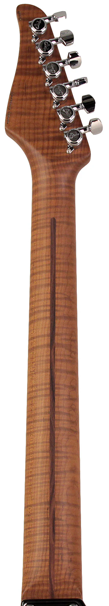 Suhr Select Classic S HSS Guitar, Roasted Flamed Neck, 3 Tone Burst, Maple - Image 5