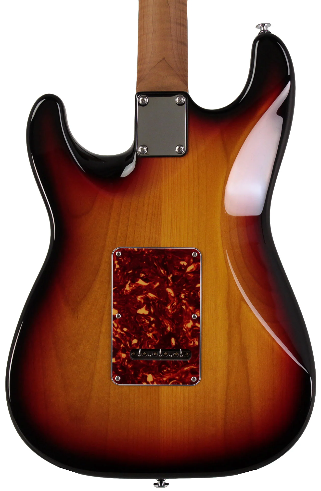 Suhr Select Classic S HSS Guitar, Roasted Flamed Neck, 3-Tone Burst, Rosewood - Image 6