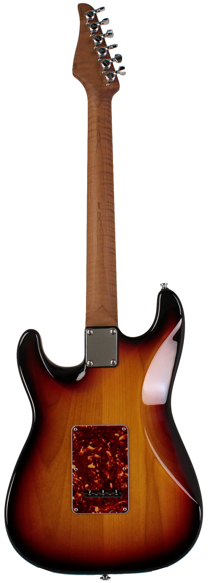 Suhr Select Classic S HSS Guitar, Roasted Flamed Neck, 3-Tone Burst, Rosewood - Image 7
