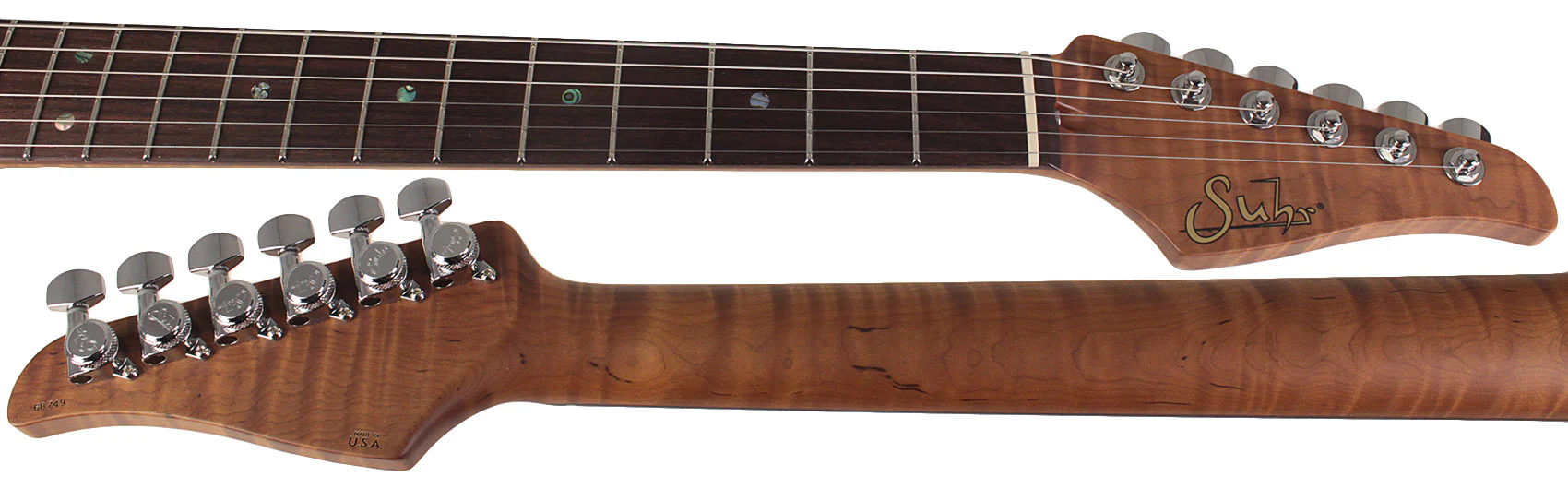 Suhr Select Classic S HSS Guitar, Roasted Flamed Neck, 3 Tone Burst, Rosewood - Image 7
