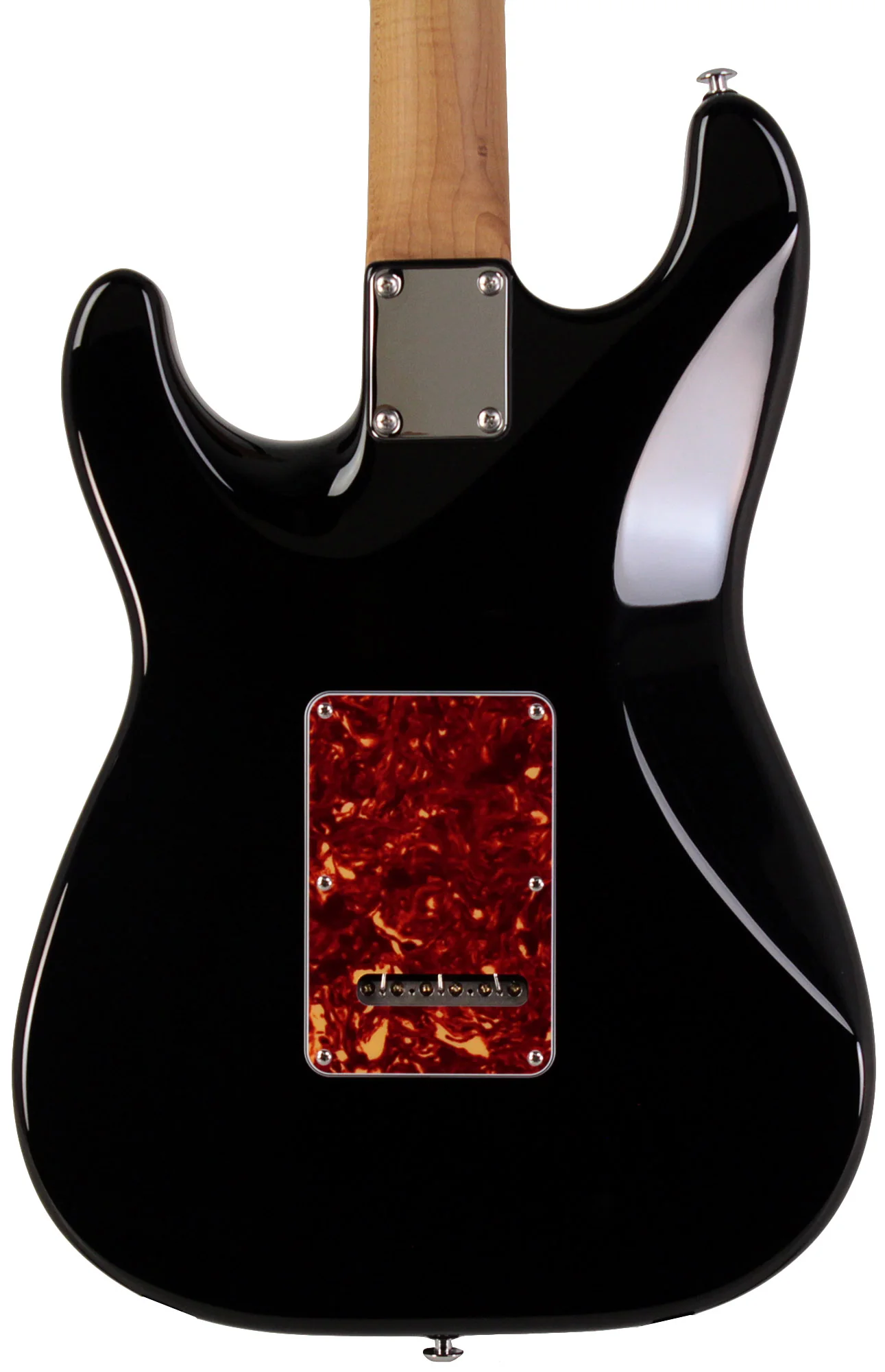 Suhr Select Classic S HSS Guitar, Roasted Flamed Neck, Black, Rosewood - Image 7