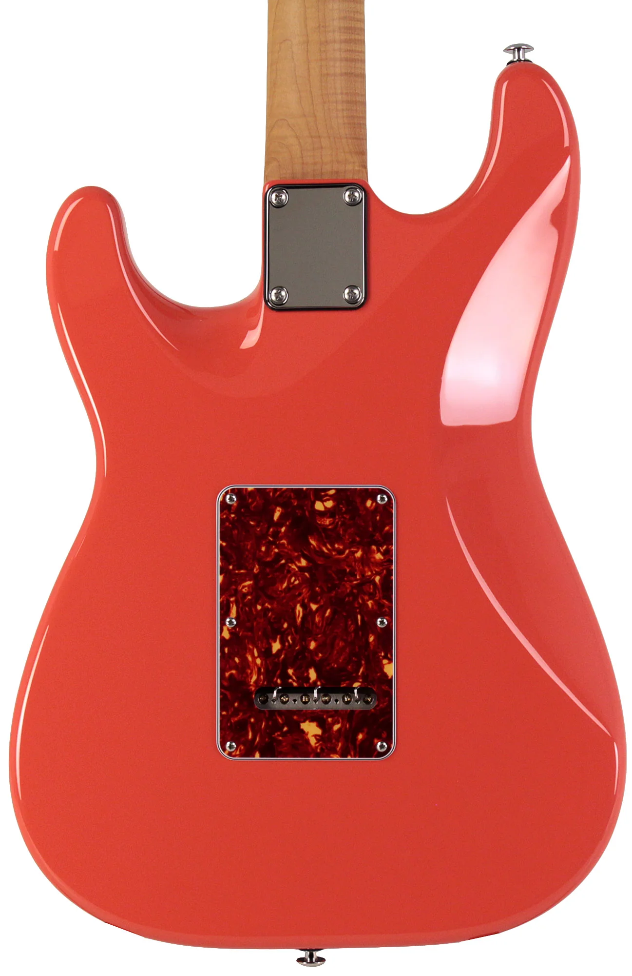 Suhr Select Classic S HSS Guitar, Roasted Flamed Neck, Fiesta Red, Rosewood - Image 7