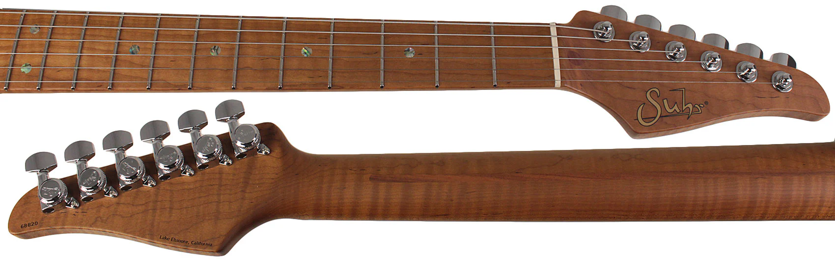 Suhr Select Classic S HSS Guitar, Roasted Flamed Neck, Ocean Turquoise Metallic, Maple - Image 8