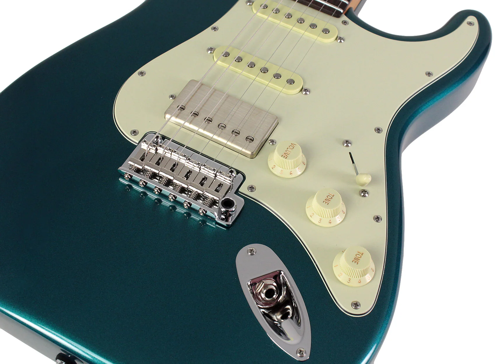 Suhr Select Classic S HSS Guitar, Roasted Flamed Neck, Ocean Turquoise, Rosewood - Image 3
