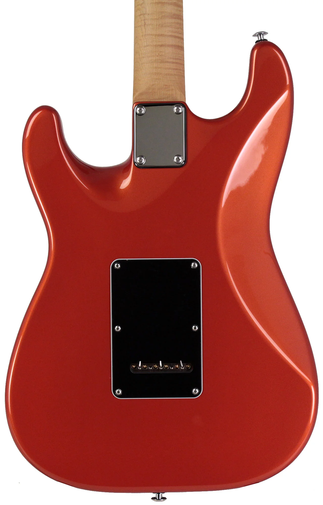 Suhr Select Classic S HSS Guitar, Roasted Flamed Neck, Orange Crush Metallic, Rosewood - Image 7