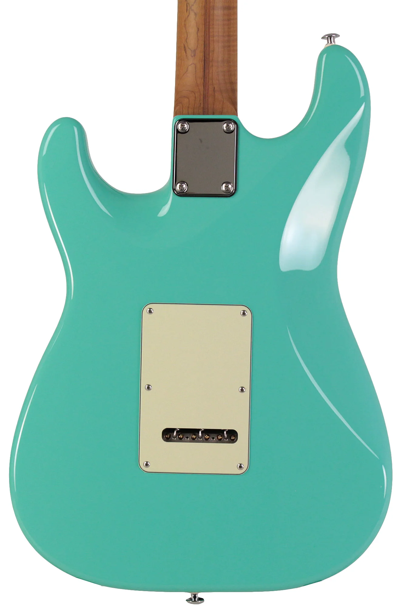 Suhr Select Classic S HSS Guitar, Roasted Flamed Neck, Seafoam Green, Maple - Image 7