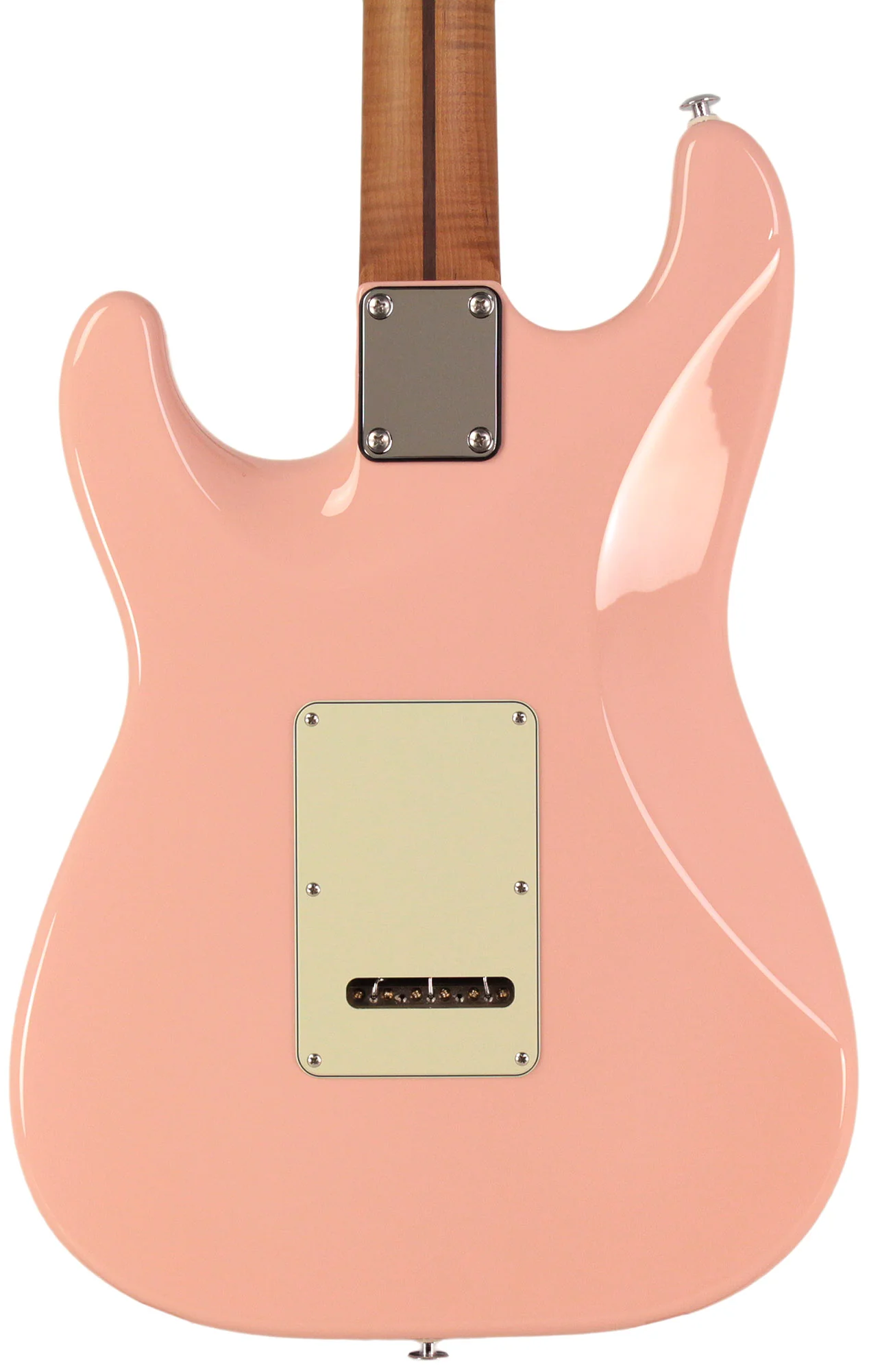 Suhr Select Classic S HSS Guitar, Roasted Flamed Neck, Shell Pink, Maple - Image 5