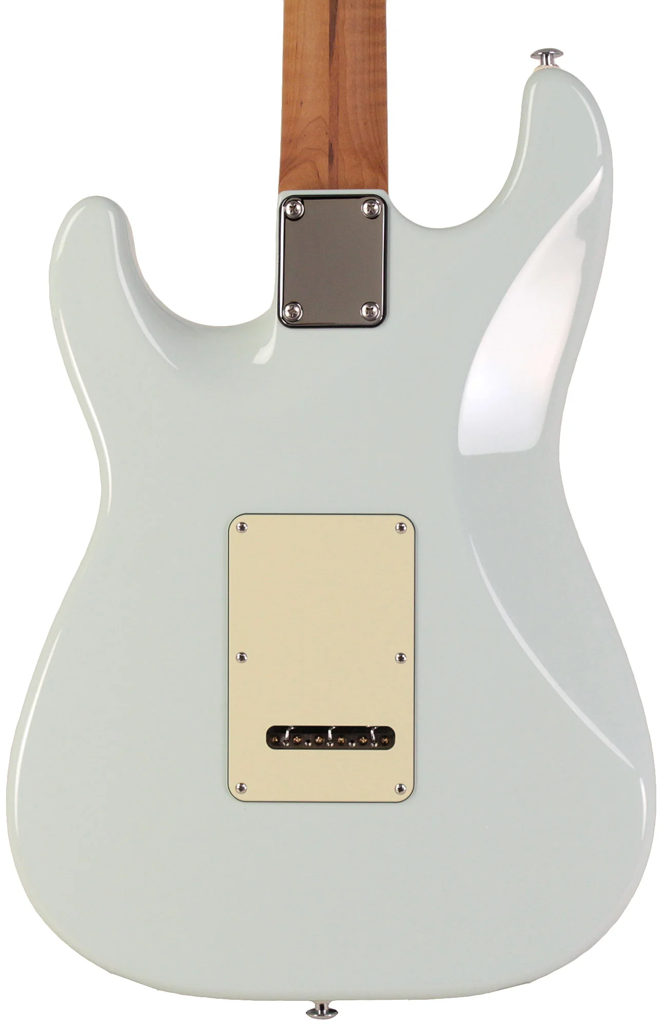 Suhr Select Classic S HSS Guitar, Roasted Flamed Neck, Sonic Blue, Maple - Image 7