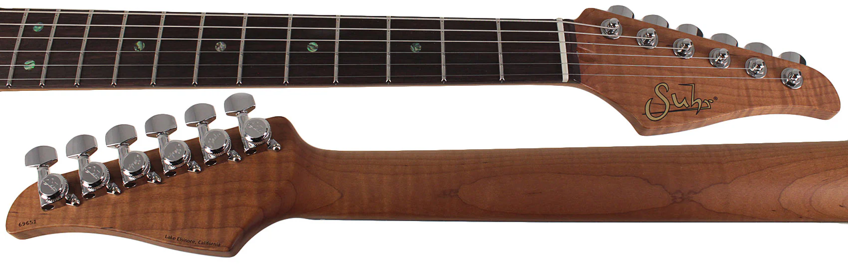 Suhr Select Classic S HSS Guitar, Roasted Flamed Neck, Vintage White, Rosewood - Image 8