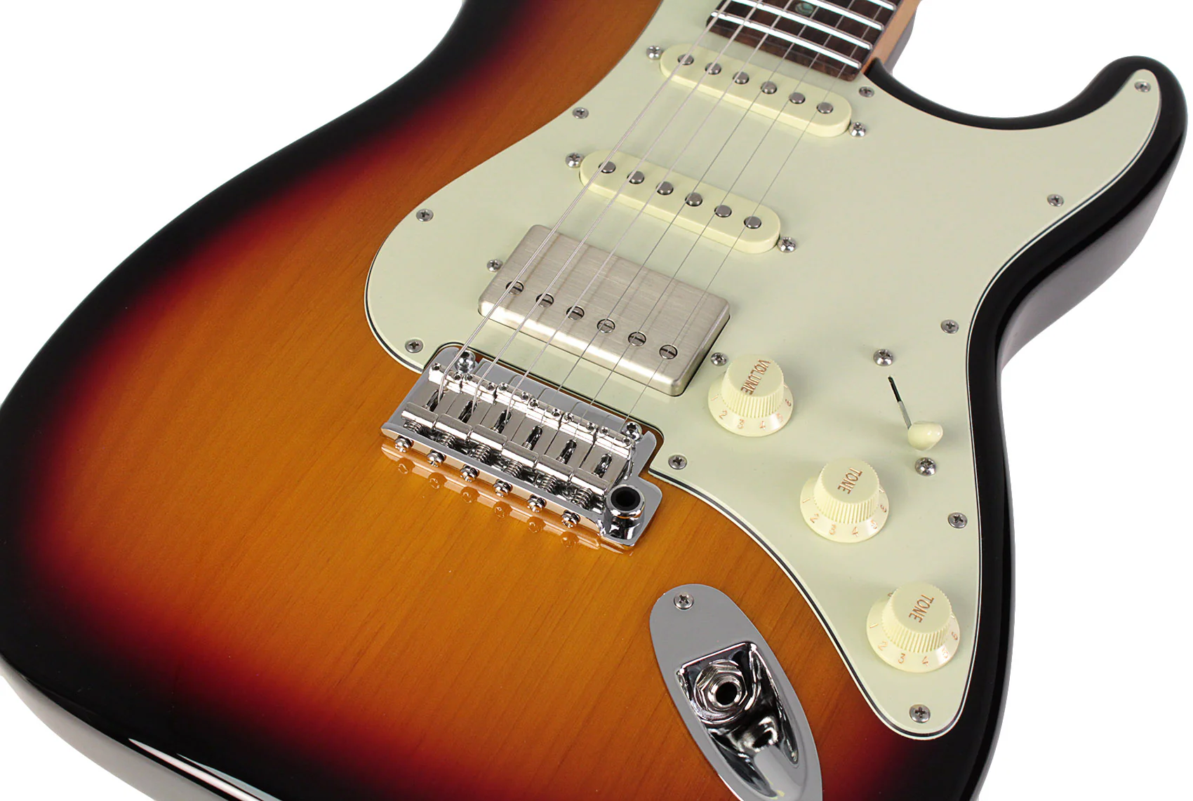 Suhr Select Classic S HSS Guitar, Roasted Neck, 3-Tone Burst - Image 3