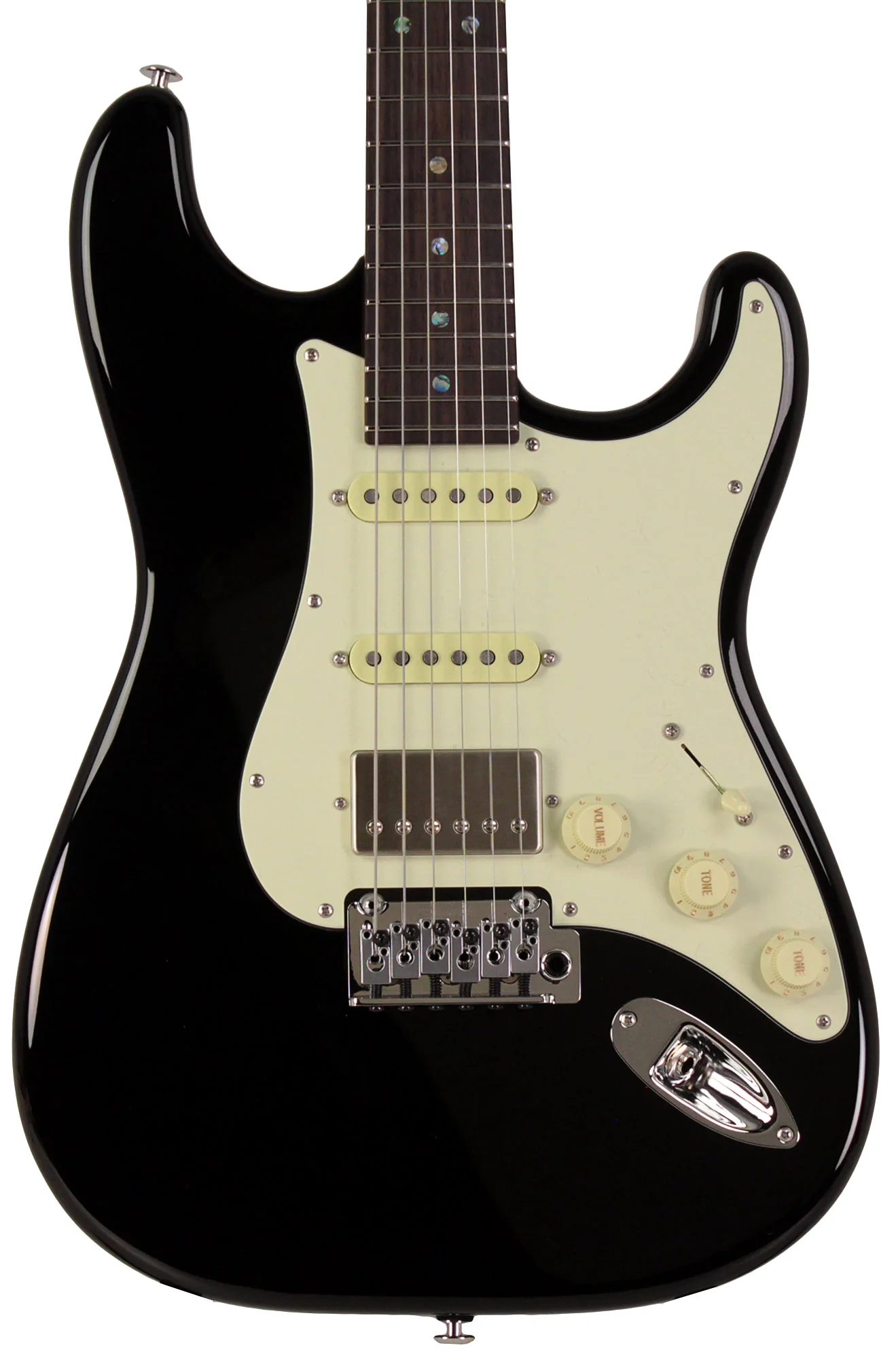 Suhr Select Classic S HSS Guitar, Roasted Neck, Black, Mint PG - Image 6