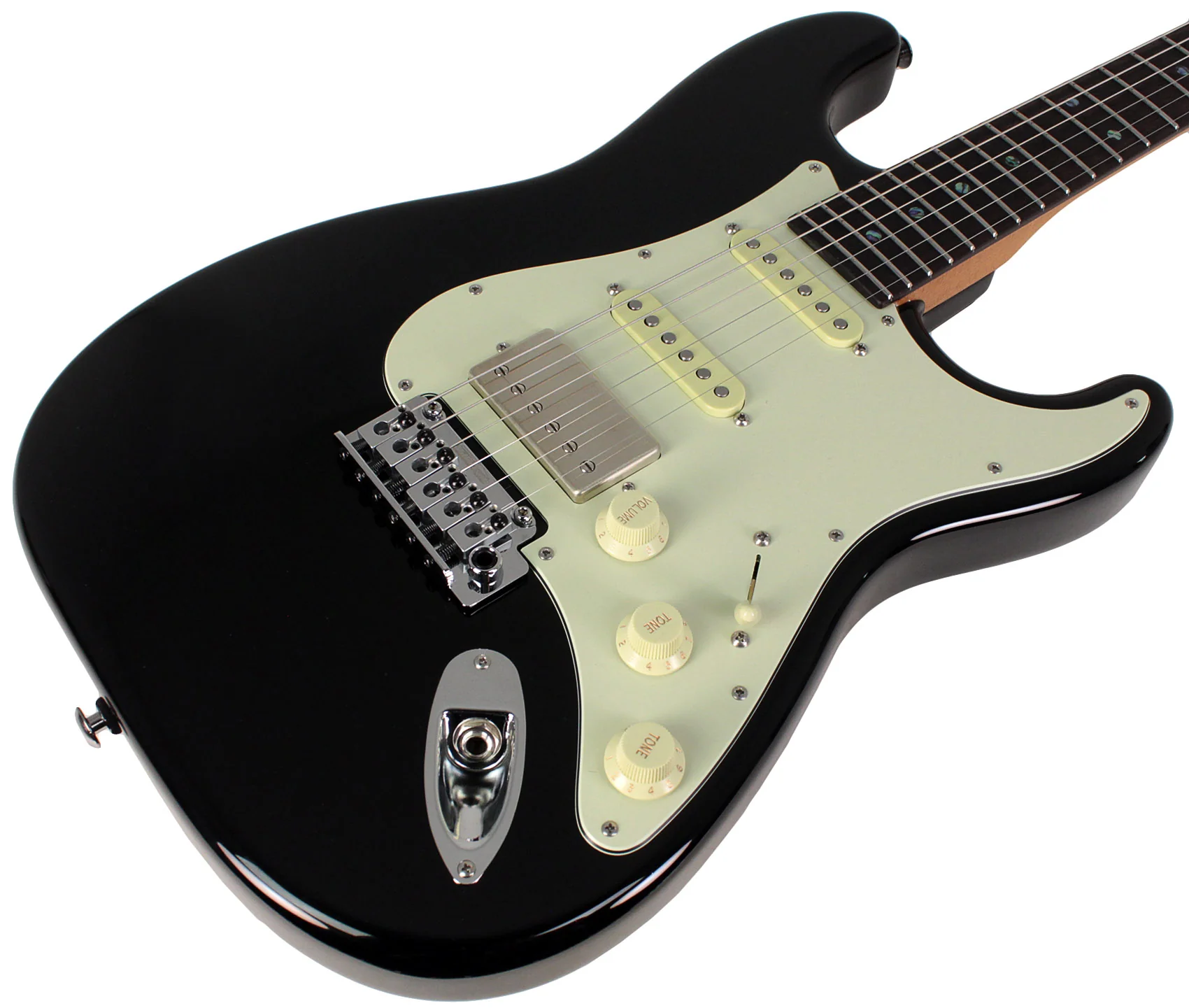 Suhr Select Classic S HSS Guitar, Roasted Neck, Black, Mint PG - Image 2