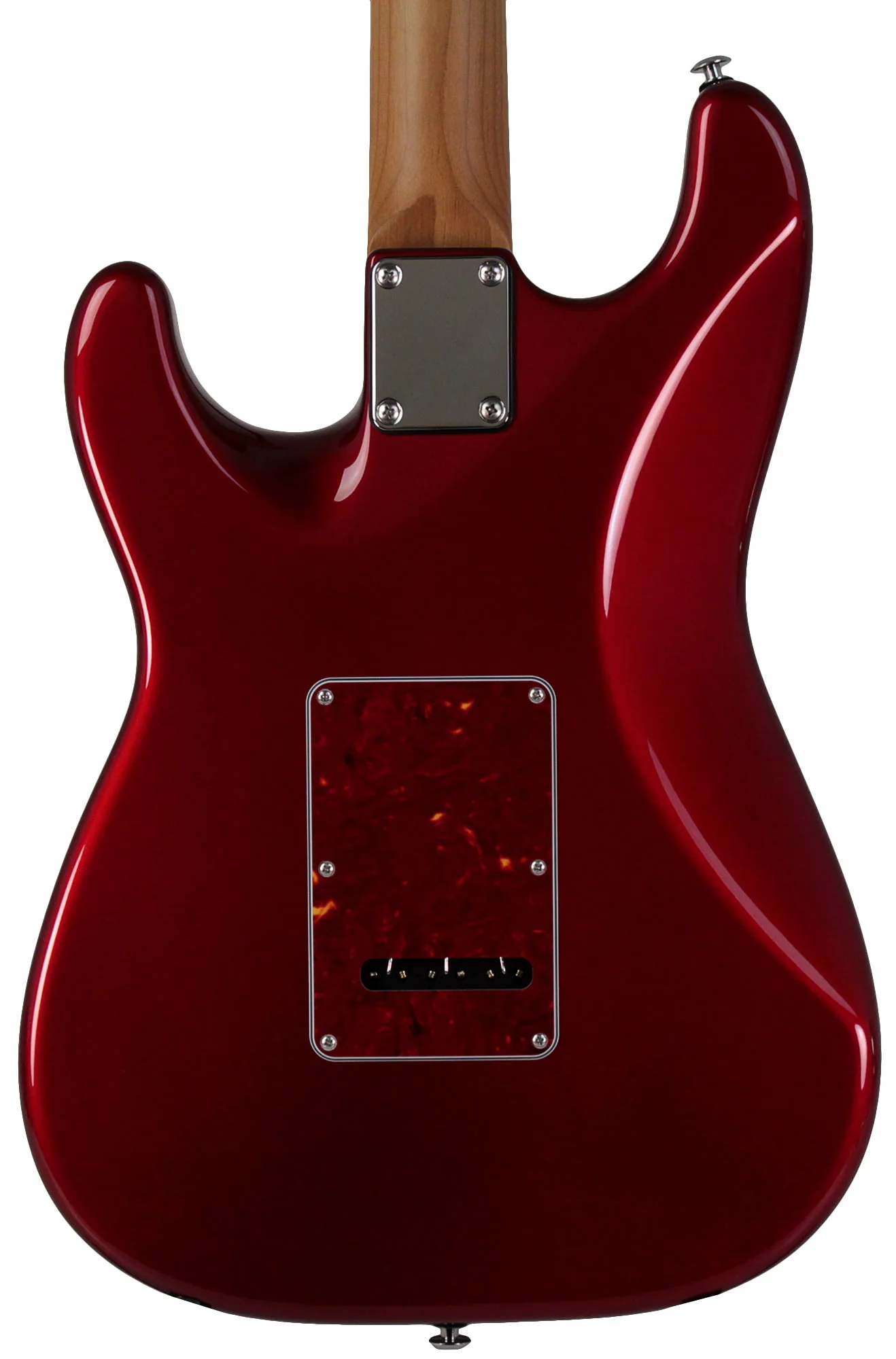 Suhr Select Classic S HSS Guitar, Roasted Neck, Candy Apple Red Metallic, Tortoise Shell - Image 7