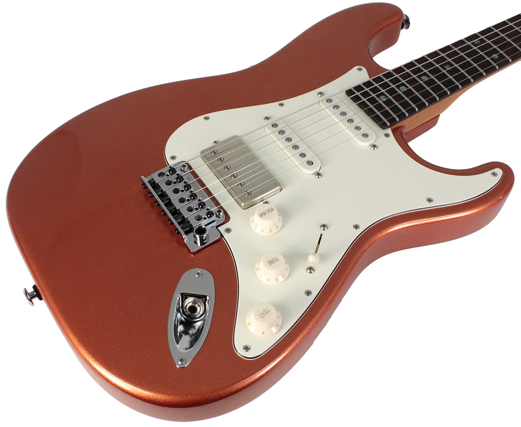 Suhr Select Classic S HSS Guitar, Roasted Neck, Copper Firemist Metallic - Image 2