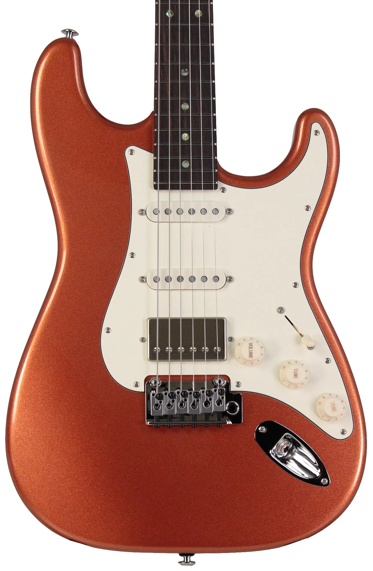 Suhr Select Classic S HSS Guitar, Roasted Neck, Copper Firemist Metallic - Image 6