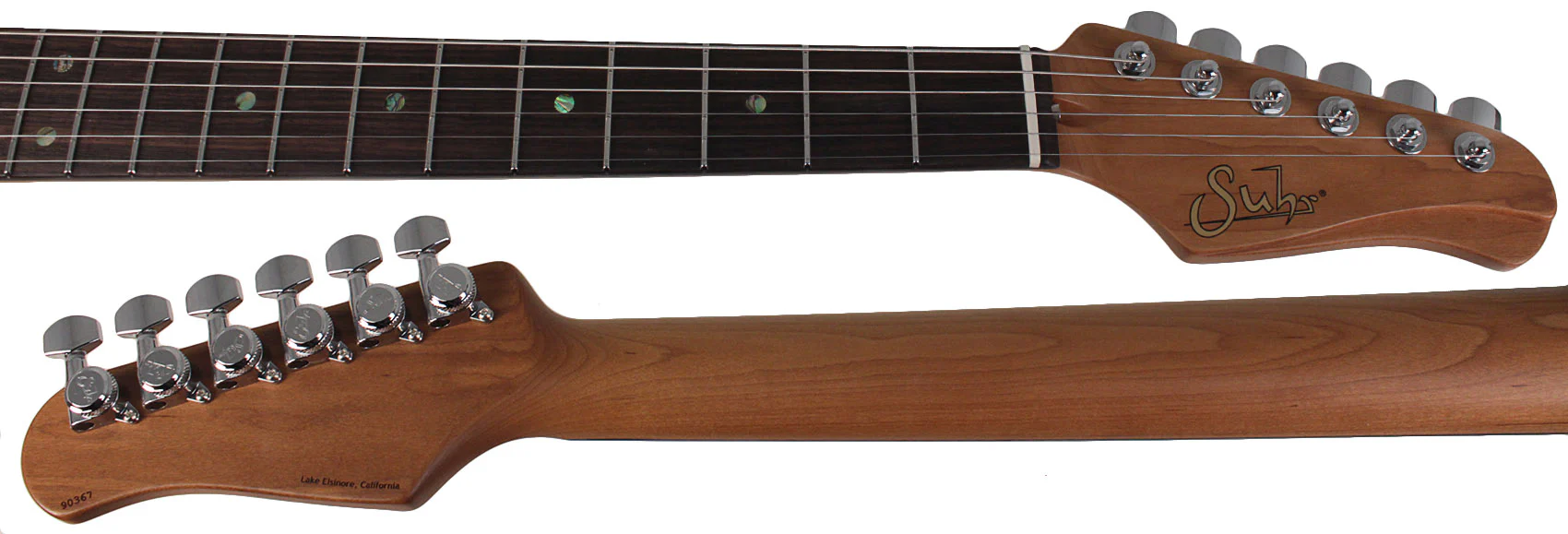 Suhr Select Classic S HSS Guitar, Roasted Neck, Ocean Turquoise Metallic, Tortoise Shell - Image 8