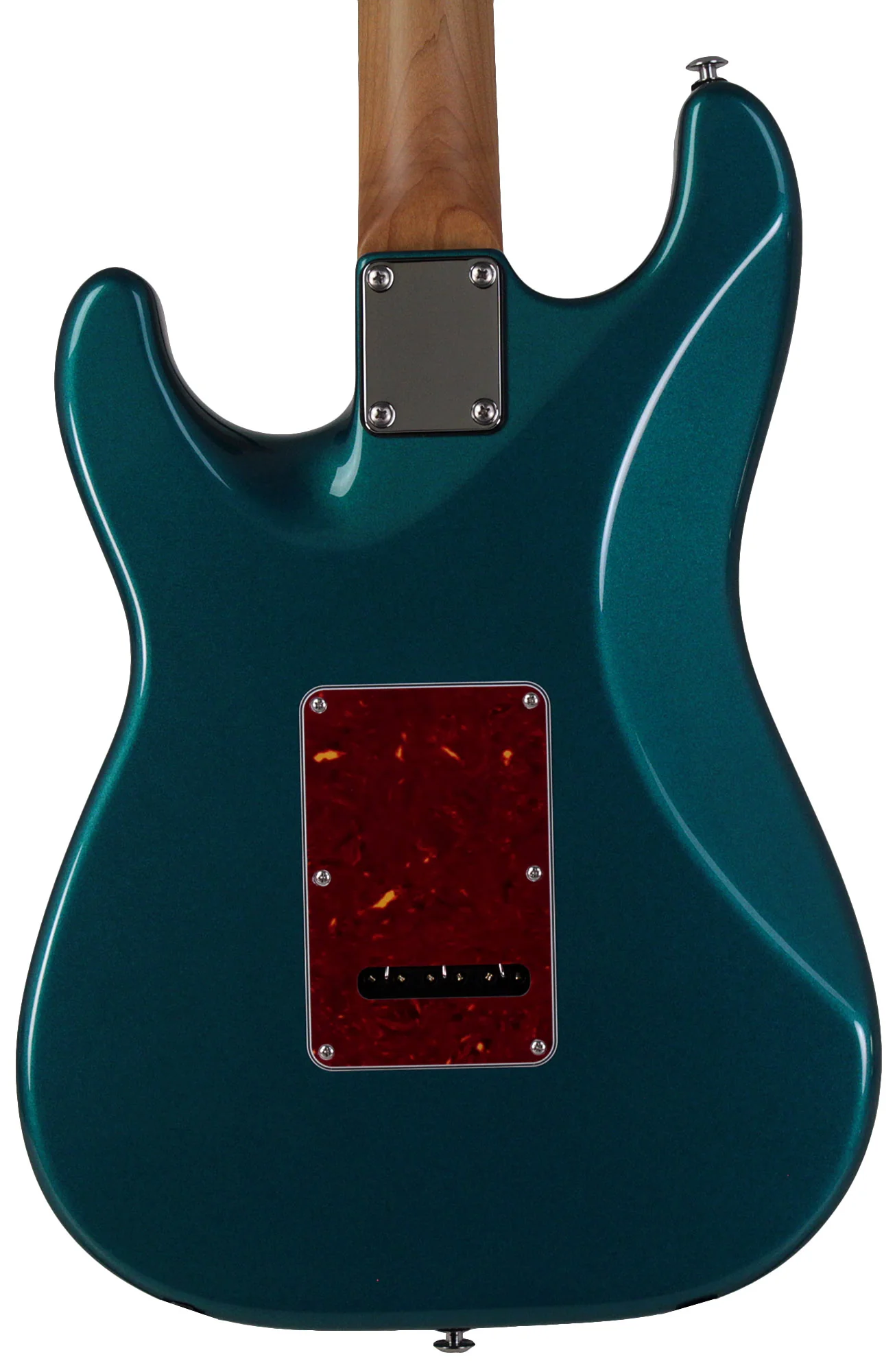 Suhr Select Classic S HSS Guitar, Roasted Neck, Ocean Turquoise Metallic, Tortoise Shell - Image 7