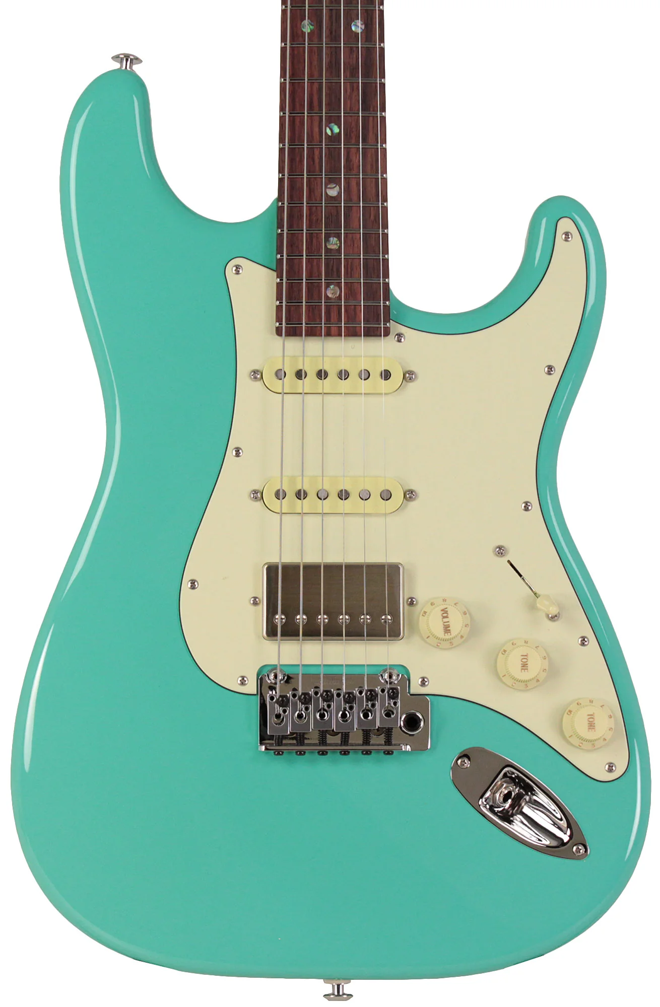 Suhr Select Classic S HSS Guitar, Roasted Neck, Seafoam Green - Image 6