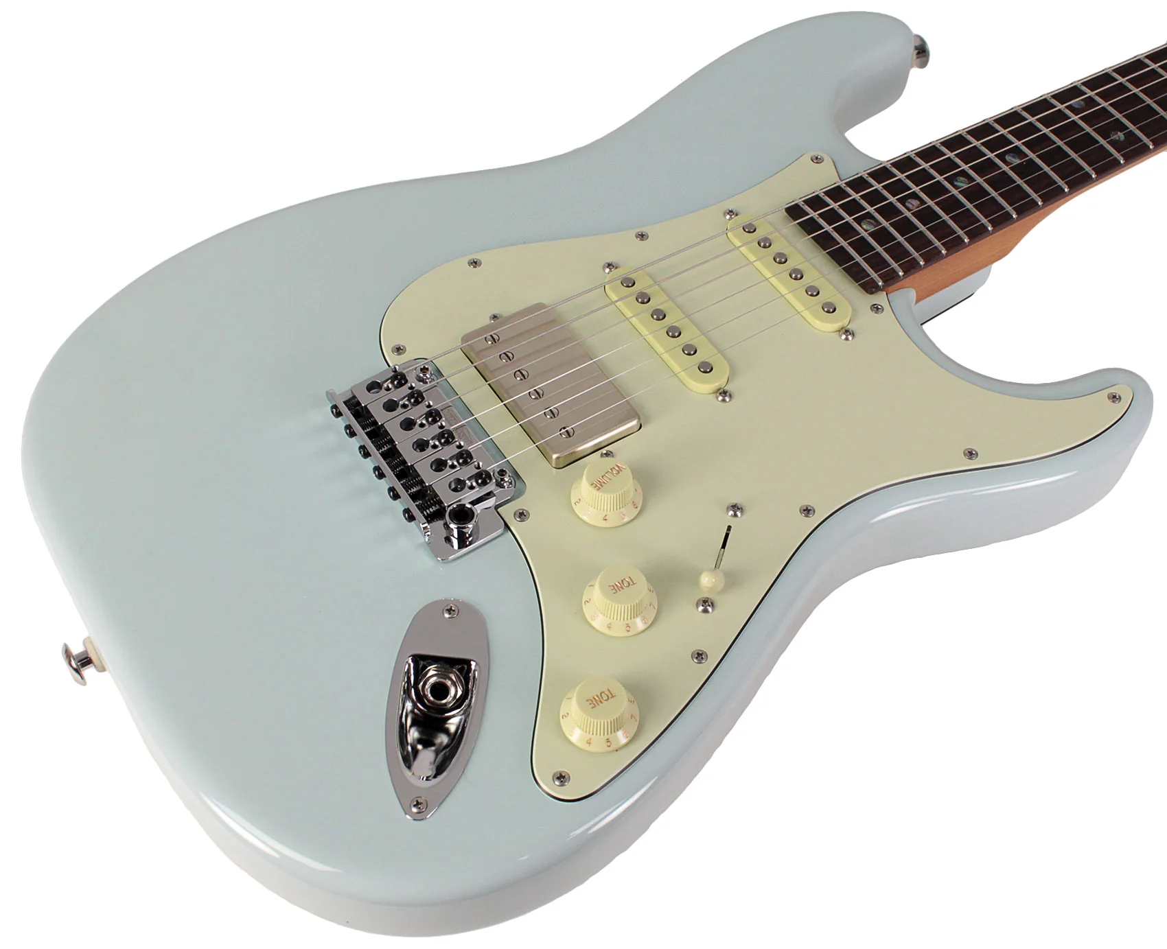 Suhr Select Classic S HSS Guitar, Roasted Neck, Sonic Blue - Image 2