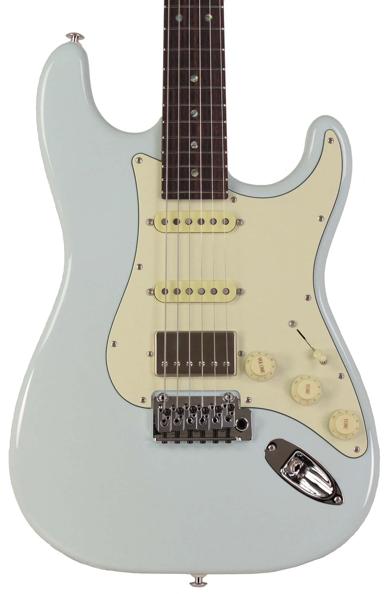 Suhr Select Classic S HSS Guitar, Roasted Neck, Sonic Blue - Image 5