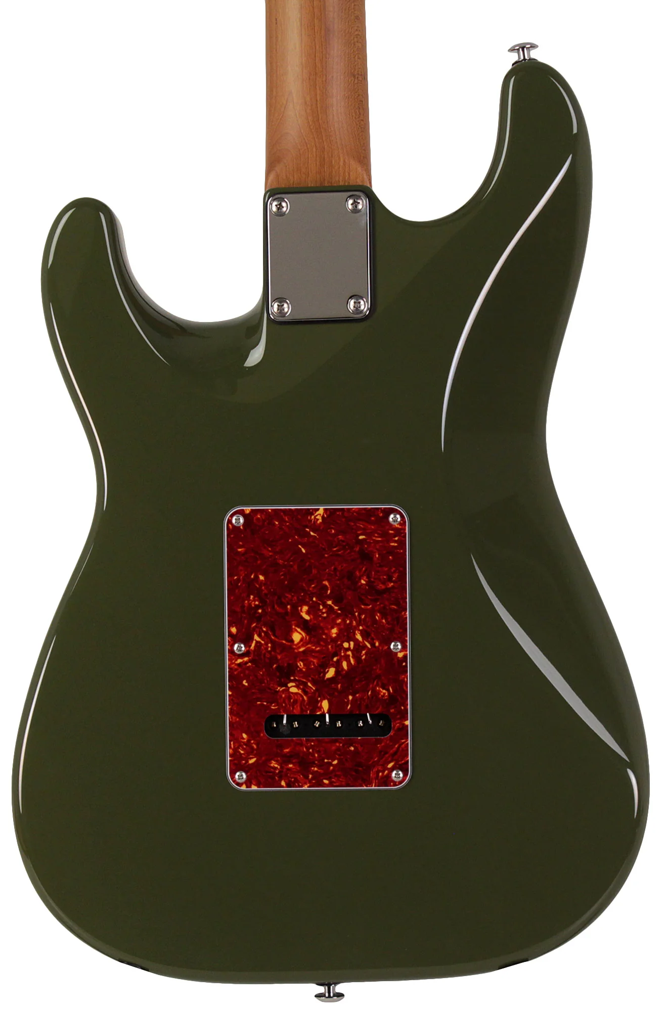 Suhr Select Classic S HSS Guitar, Roasted Neck, Forest Green, Tortoise Shell - Image 5