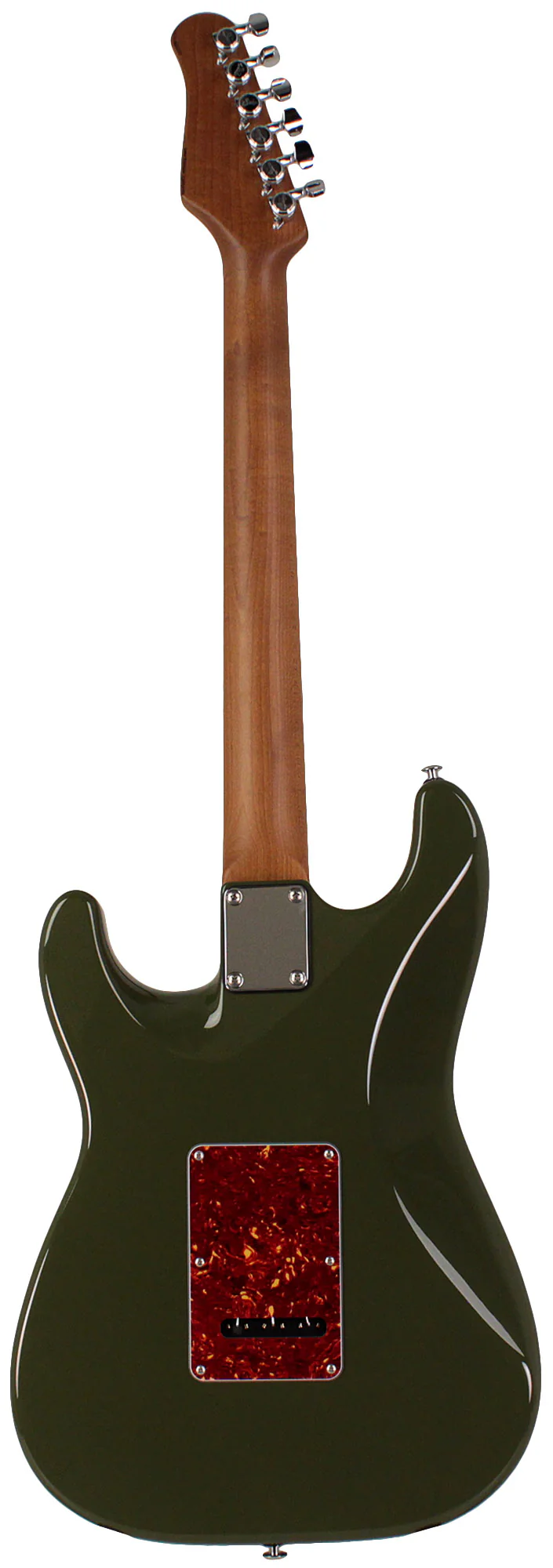 Suhr Select Classic S HSS Guitar, Roasted Neck, Forest Green, Tortoise Shell - Image 7