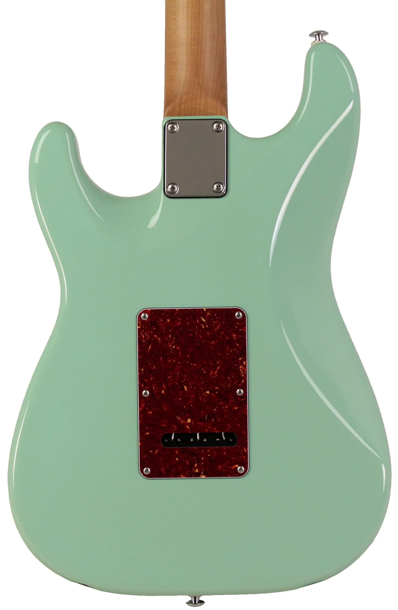 Suhr Select Classic S HSS Guitar, Roasted Neck, Surf Green, Tortoise Shell - Image 5