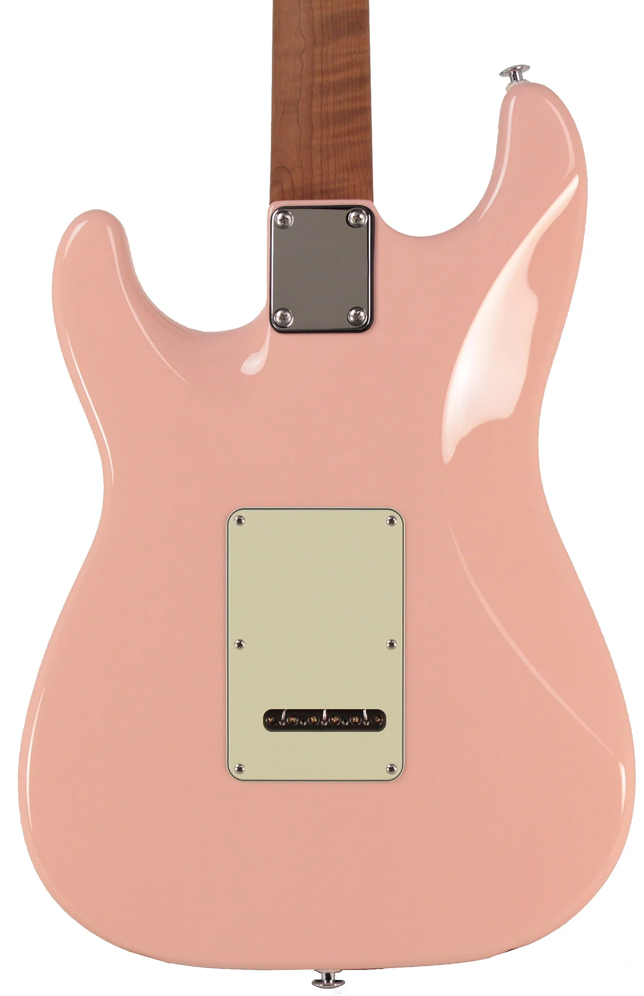Suhr Select Classic S HSS Roasted Flamed Guitar, Shell Pink, Maple - Image 6