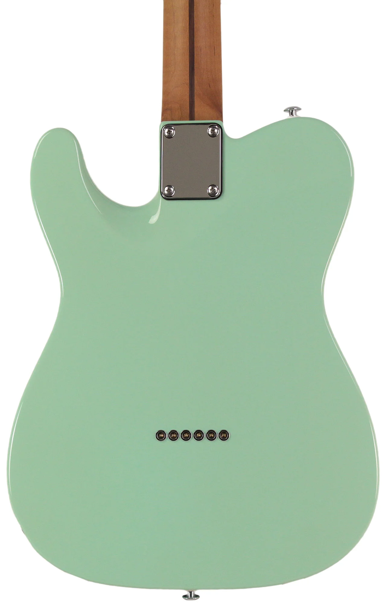 Suhr Select Classic T Guitar, Roasted Flamed Neck, Surf Green - Image 5