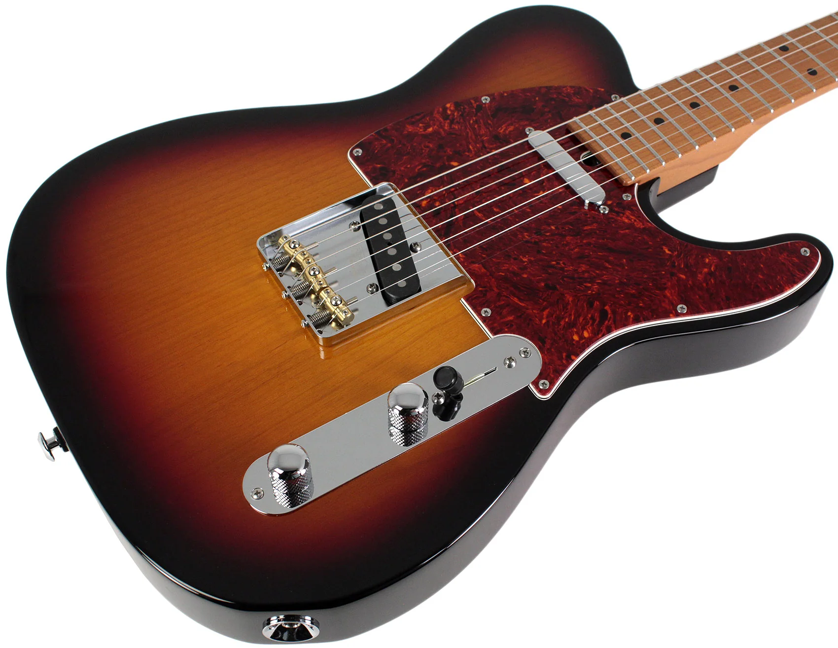Suhr Select Classic T Guitar, Roasted Neck, 3-Tone Burst, Maple - Image 2