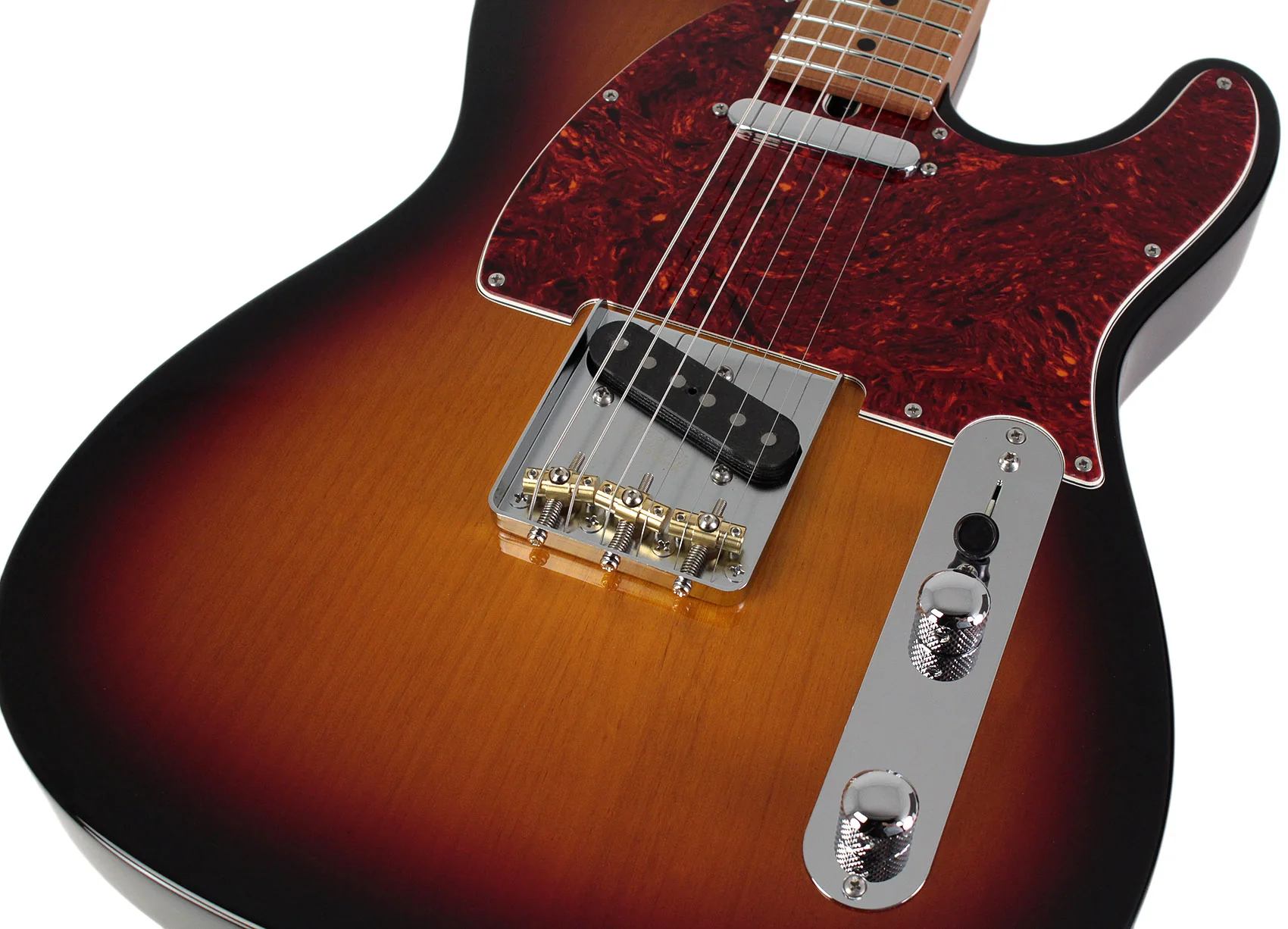 Suhr Select Classic T Guitar, Roasted Neck, 3-Tone Burst, Maple - Image 3