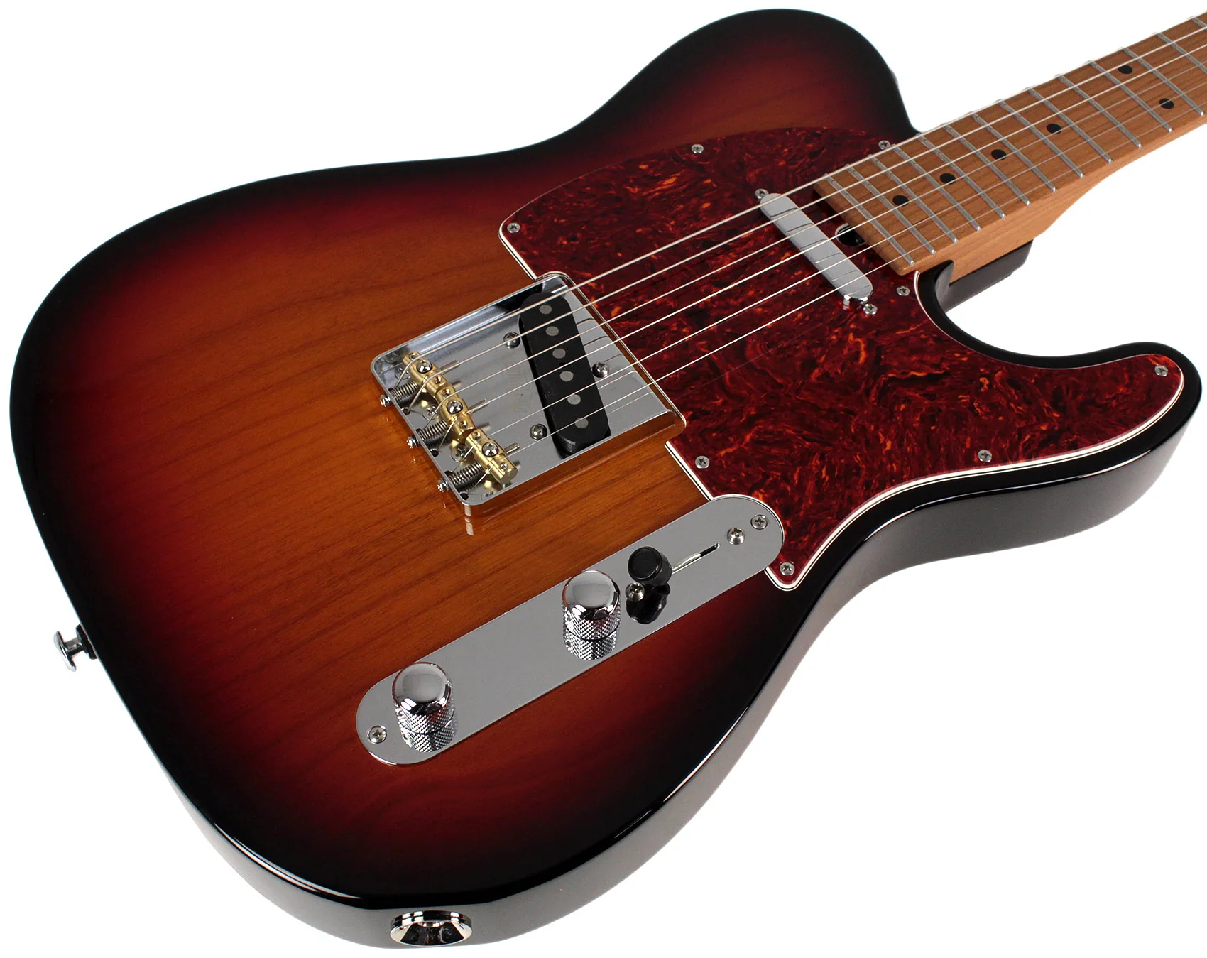 Suhr Select Classic T Guitar, Roasted Neck, 3-Tone Burst, Maple - Image 2