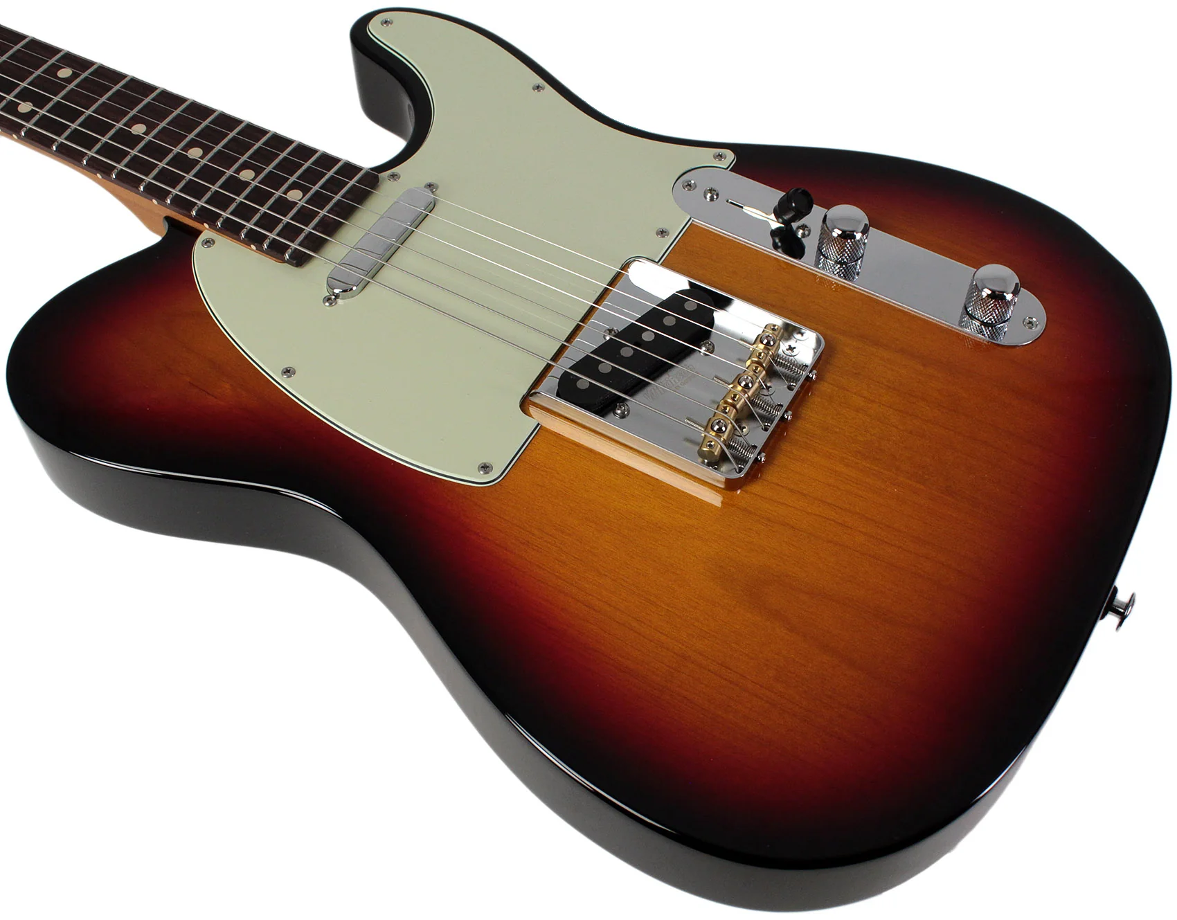 Suhr Select Classic T Guitar, Roasted Neck, 3-Tone Burst, Rosewood - Image 4
