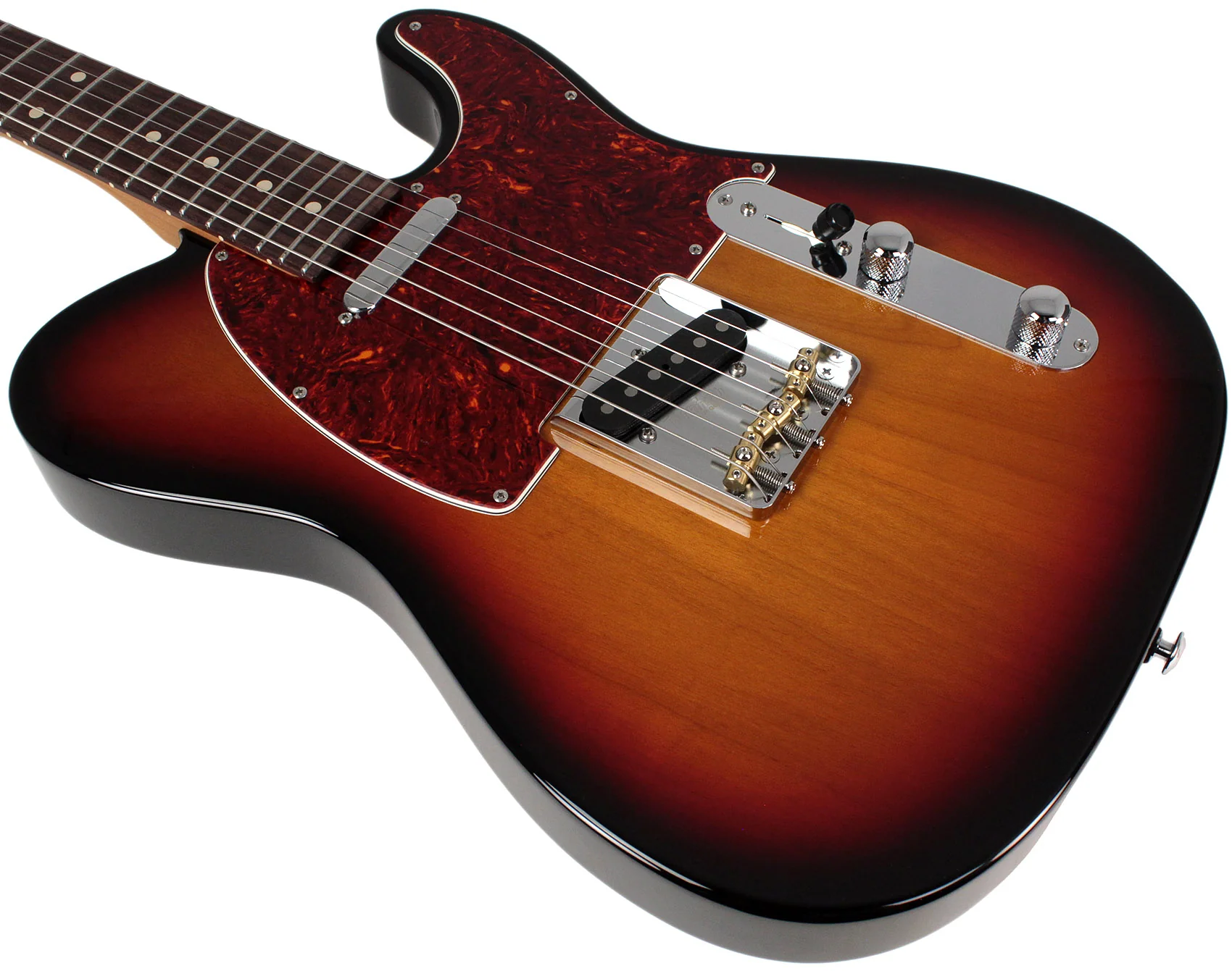 Suhr Select Classic T Guitar, Roasted Neck, 3-Tone Burst, Rosewood - Image 4