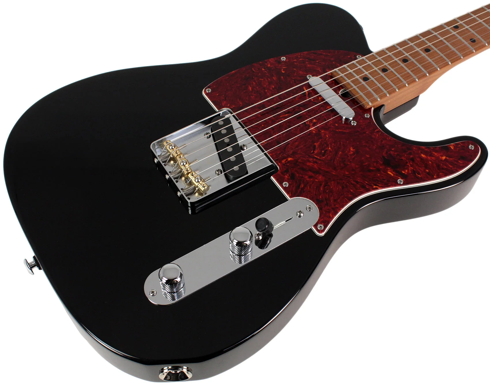 Suhr Select Classic T Guitar, Roasted Neck, Black, Maple - Image 2