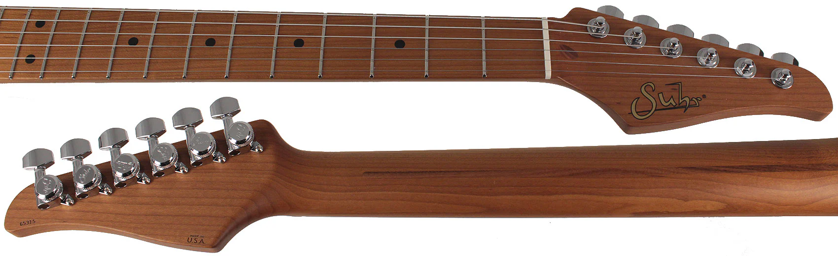 Suhr Select Classic T Guitar, Roasted Neck, Charcoal Frost Metallic, Maple - Image 8