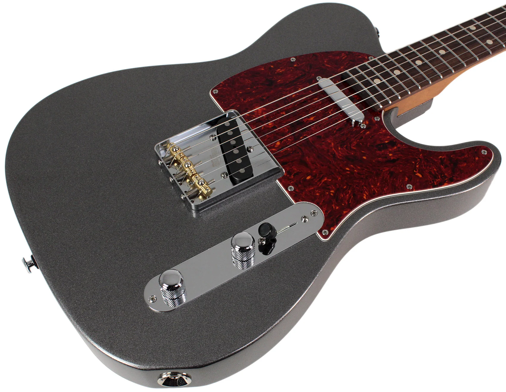 Suhr Select Classic T Guitar, Roasted Neck, Charcoal Frost Metallic, Rosewood - Image 2