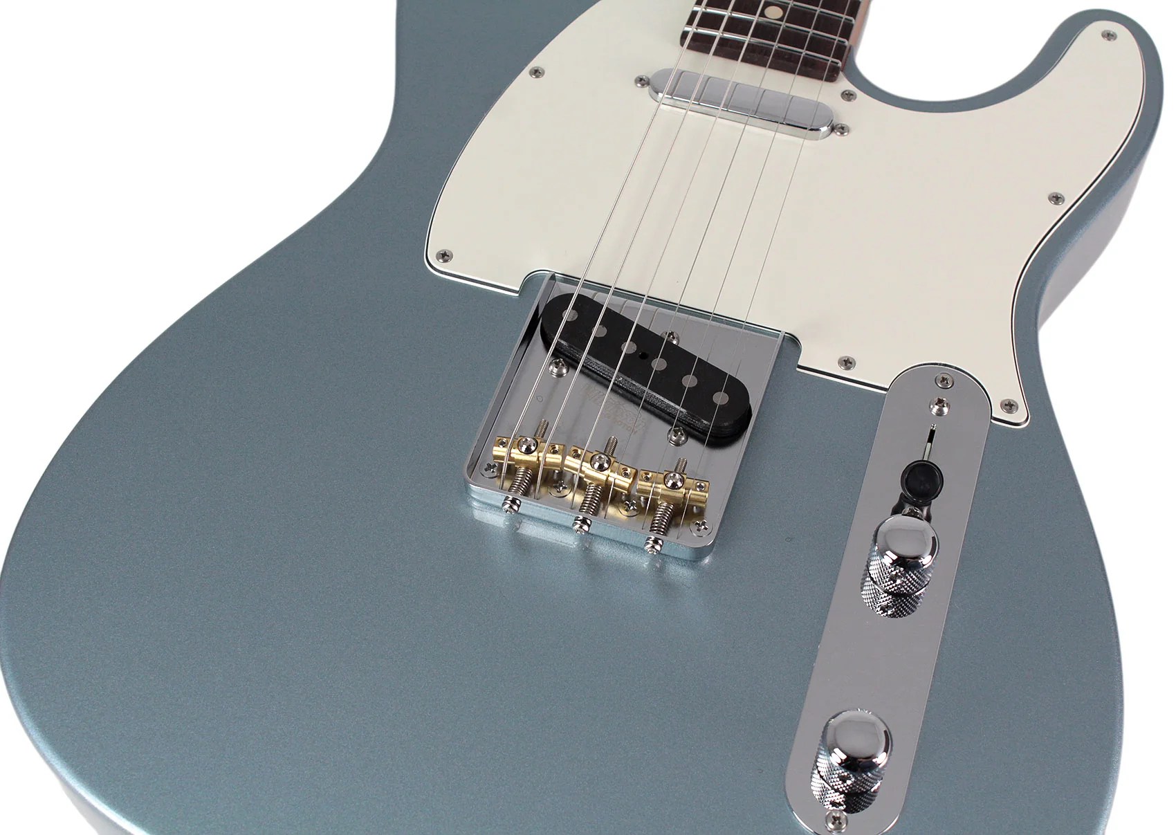 Suhr Select Classic T Guitar, Roasted Neck, Ice Blue Metallic, Rosewood - Image 3