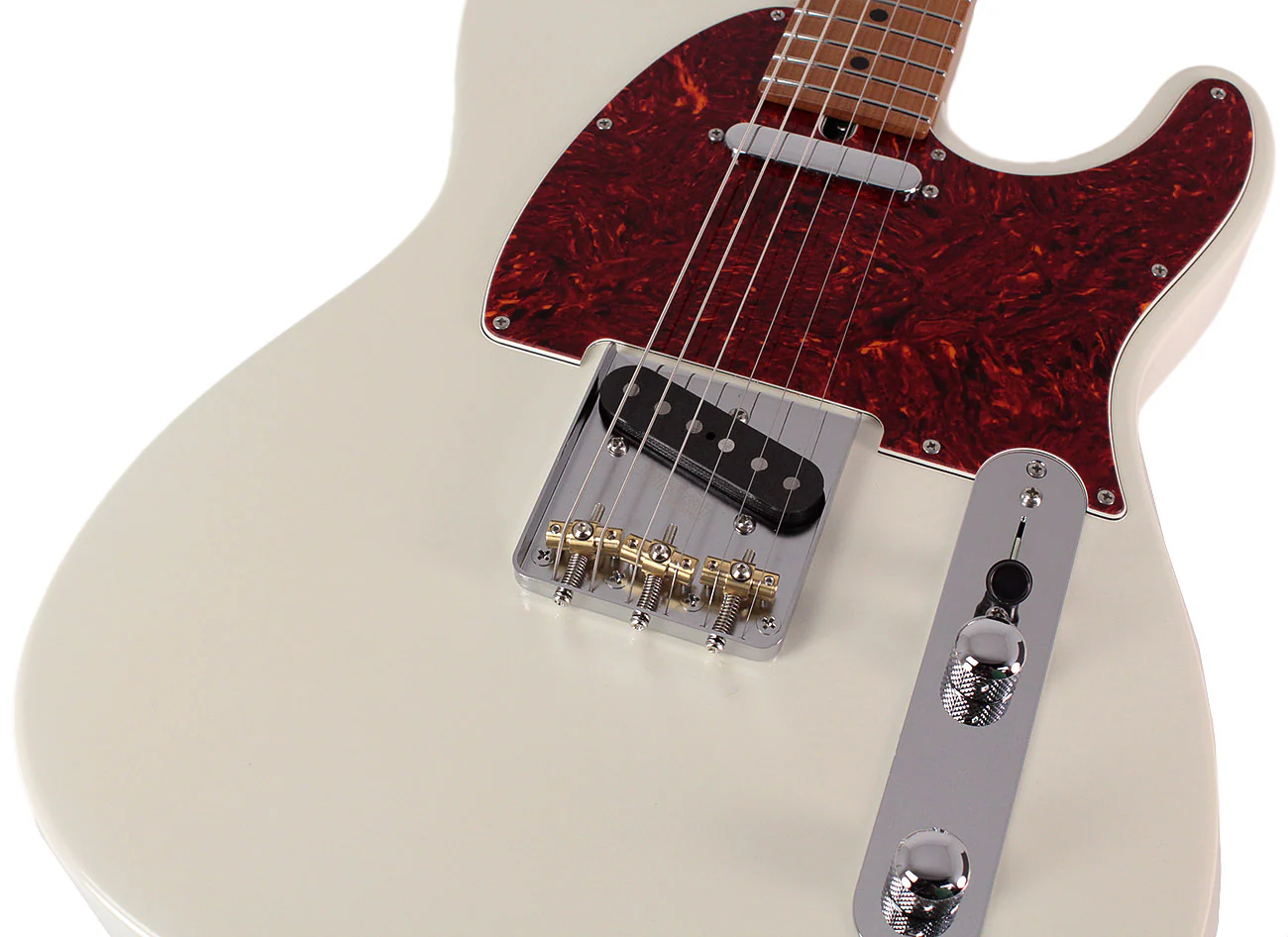 Suhr Select Classic T Guitar, Roasted Neck, Olympic White, Maple - Image 3