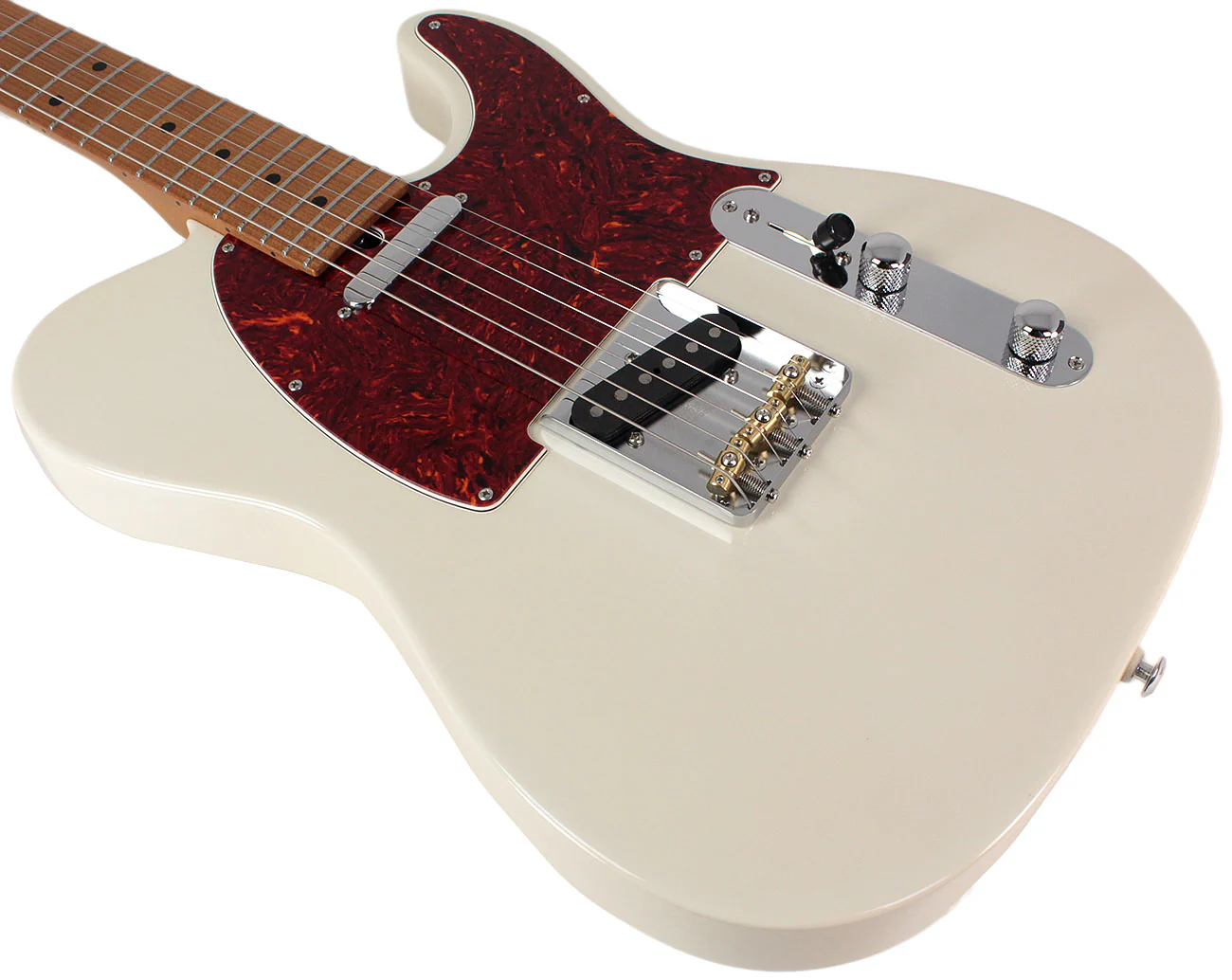 Suhr Select Classic T Guitar, Roasted Neck, Olympic White, Maple - Image 4