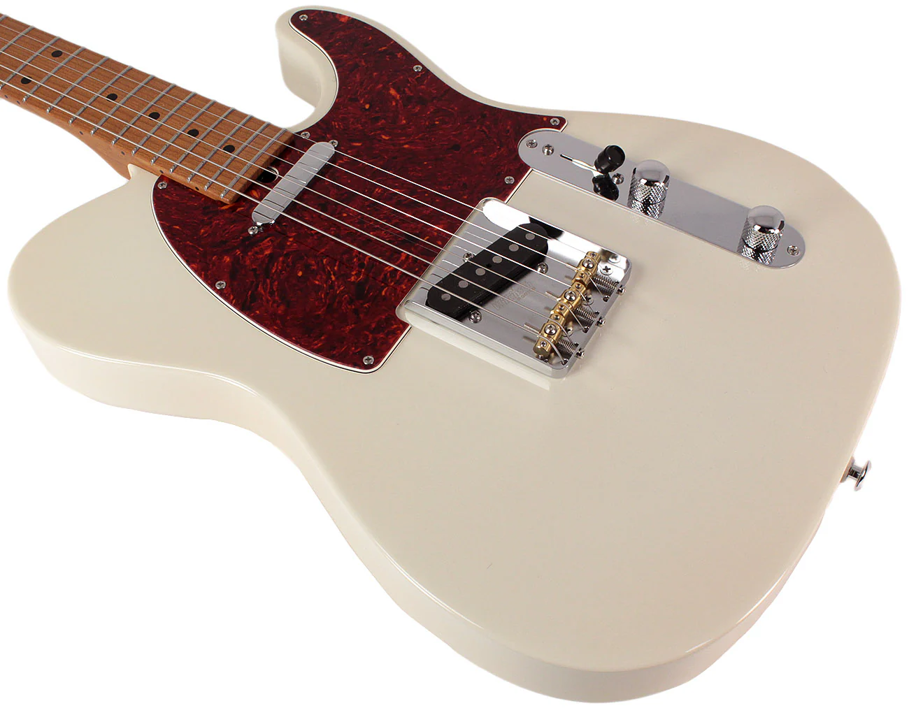 Suhr Select Classic T Guitar, Roasted Neck, Olympic White, Maple - Image 4